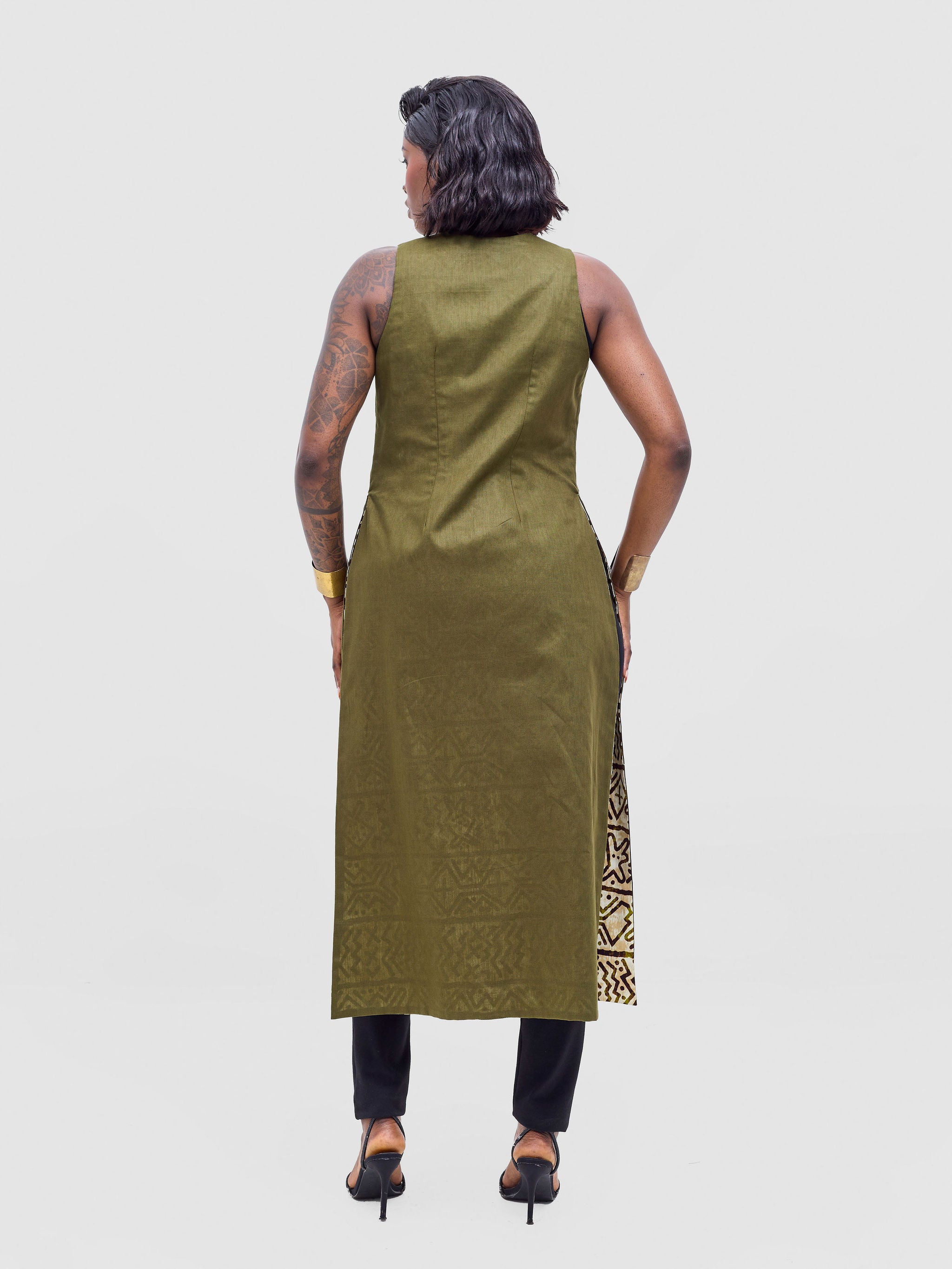 Safari Tiwa Reversible Tie Kimono - Hunters + Lulu Print