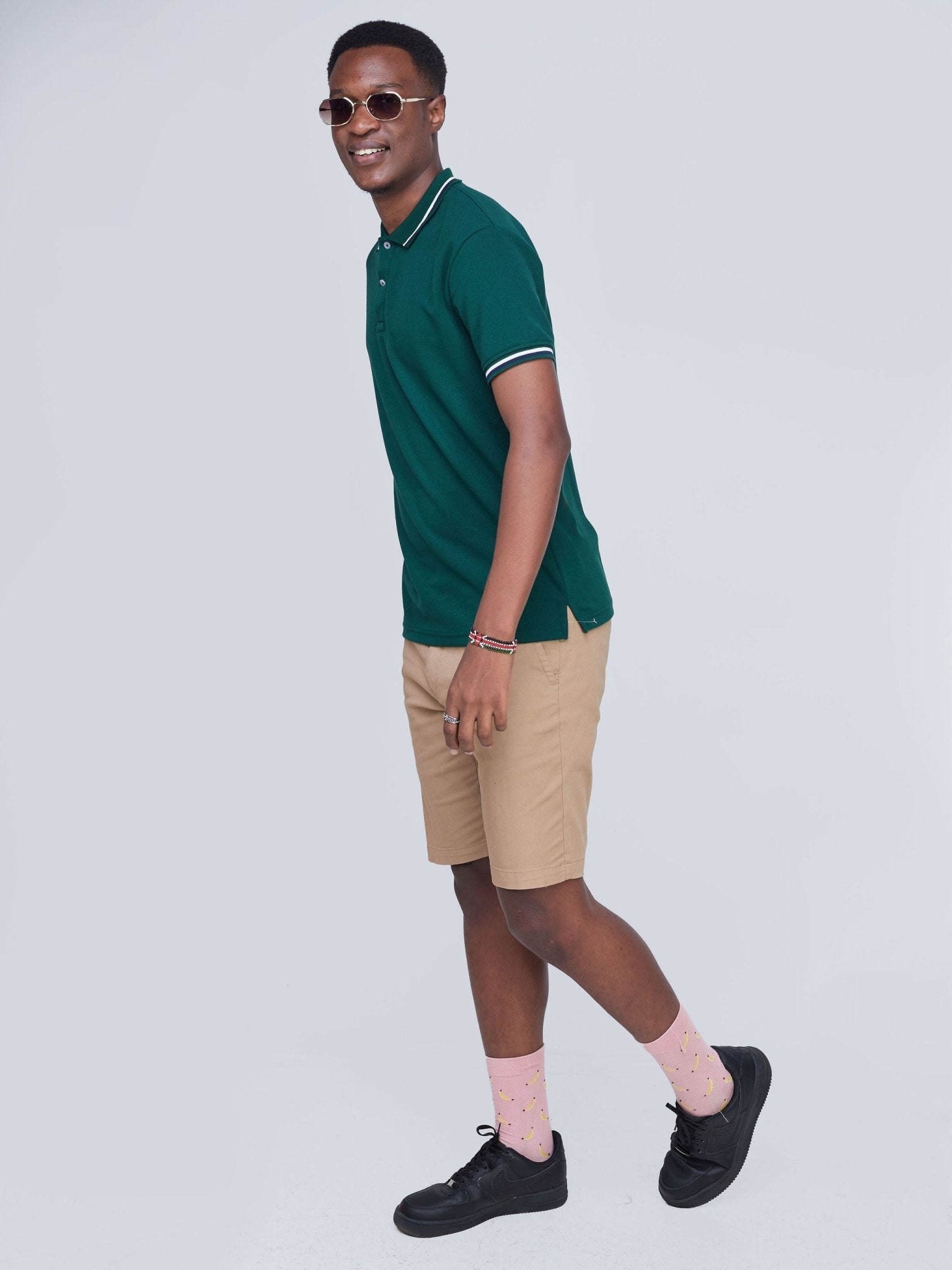 Zetu Men's Chino Shorts - Khaki Beige - Shopzetu