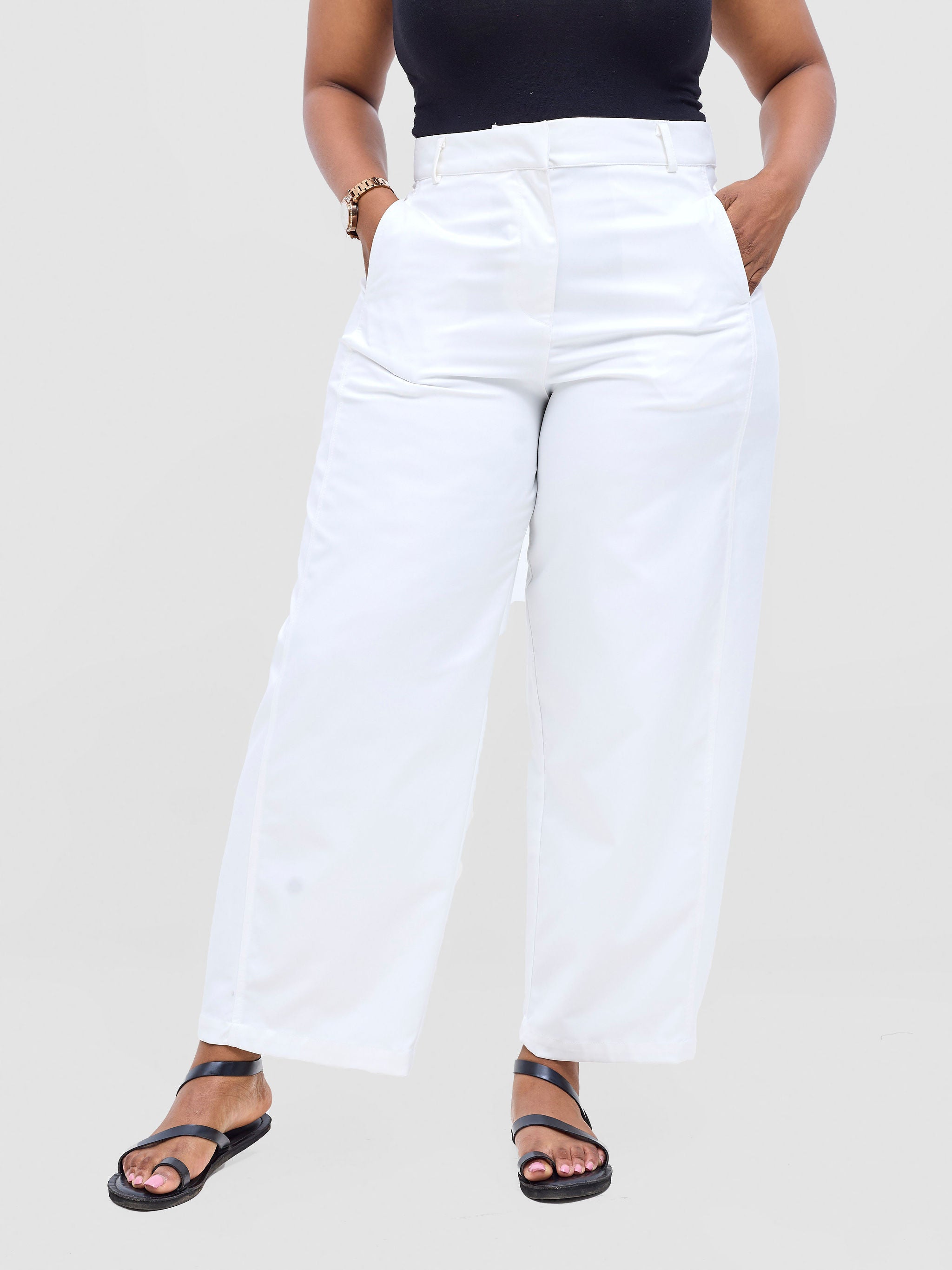 Safari Tiwa Barell Pants - White