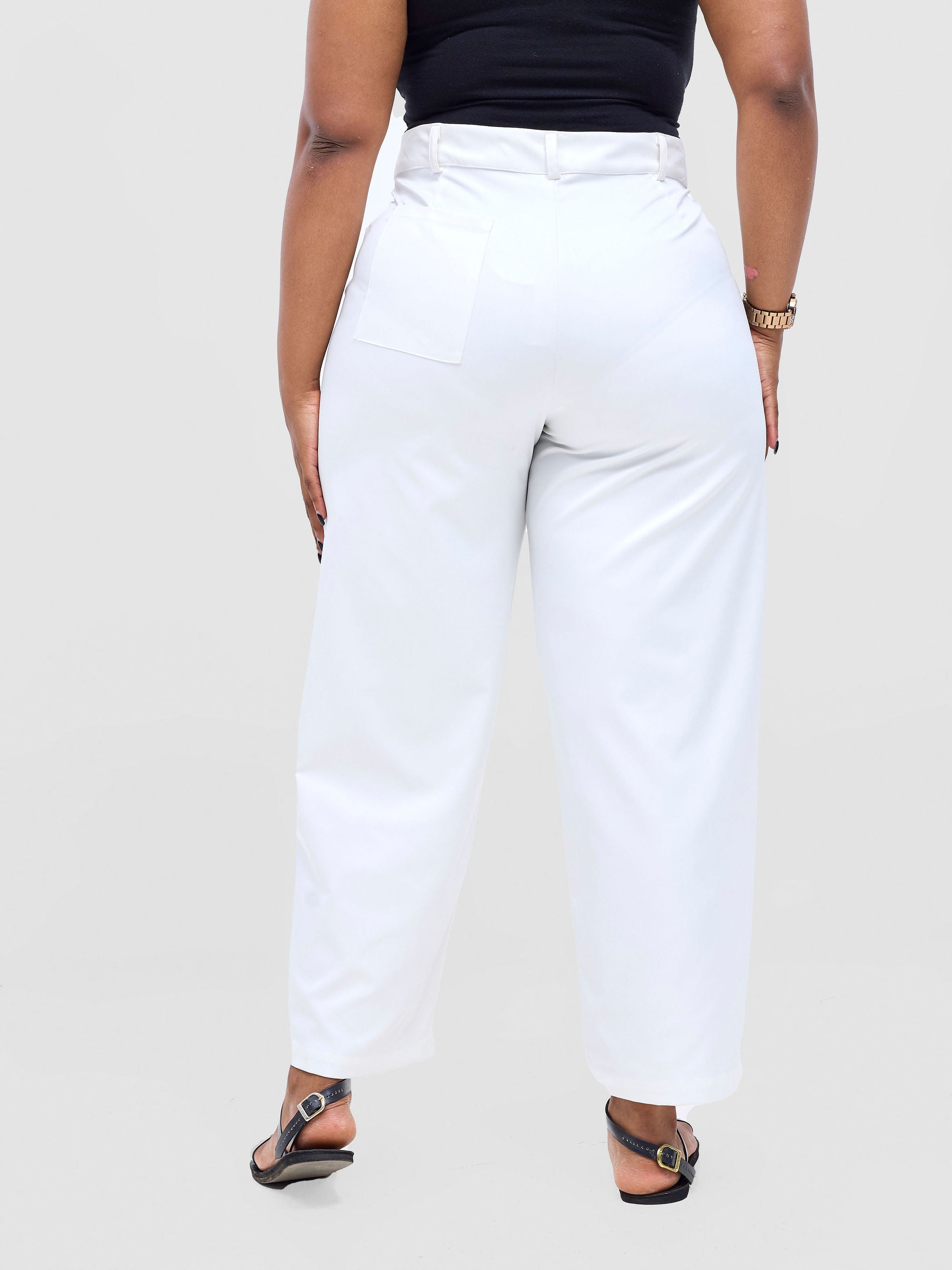 Safari Tiwa Barell Pants - White
