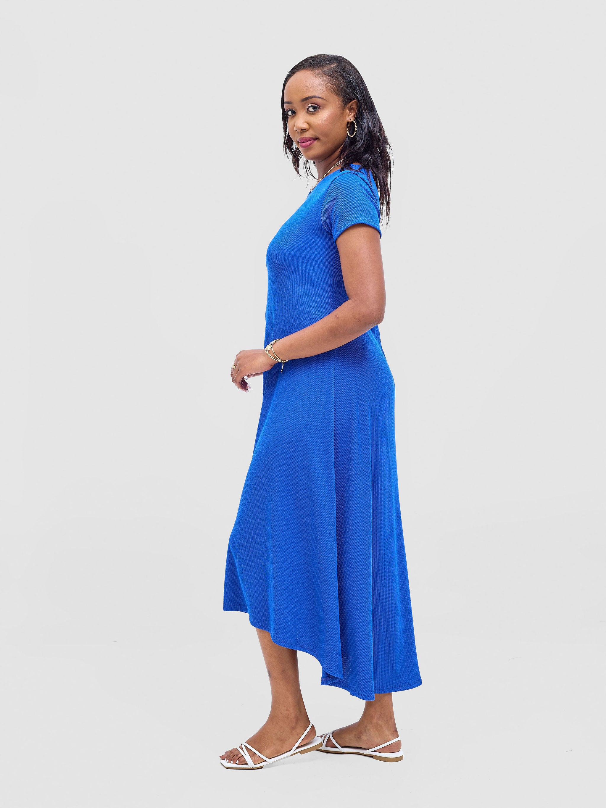 Vivo Rema High Low Maxi Dress - Royal Blue