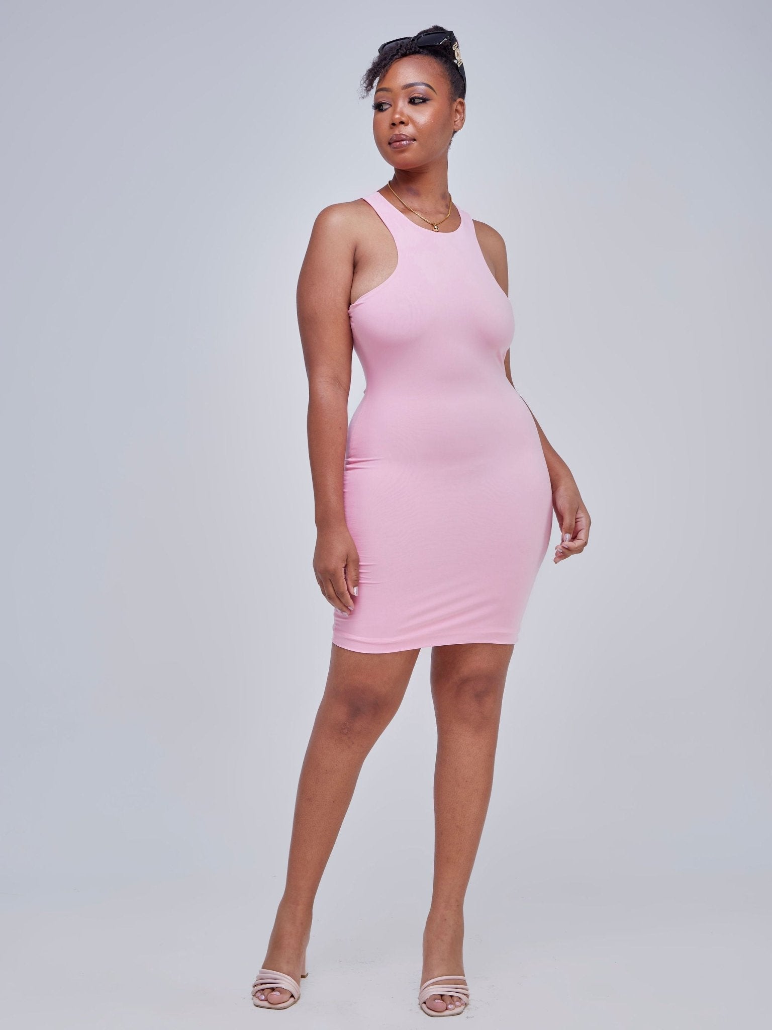 Popular 21 Racer Front & Back Mini Dress - Winsome Orchid - Shopzetu