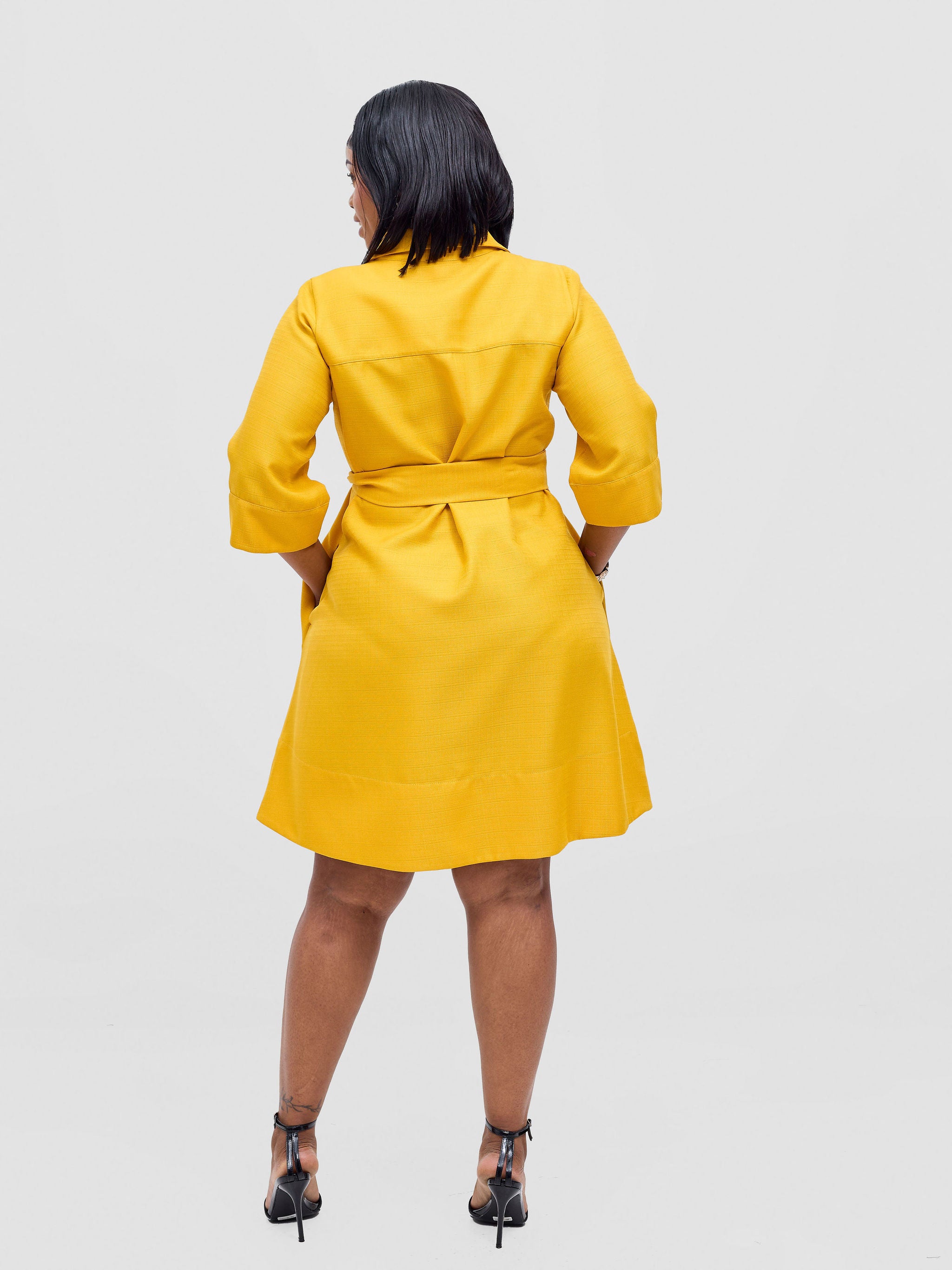 Vivo Analo Dress Coat - Mustard