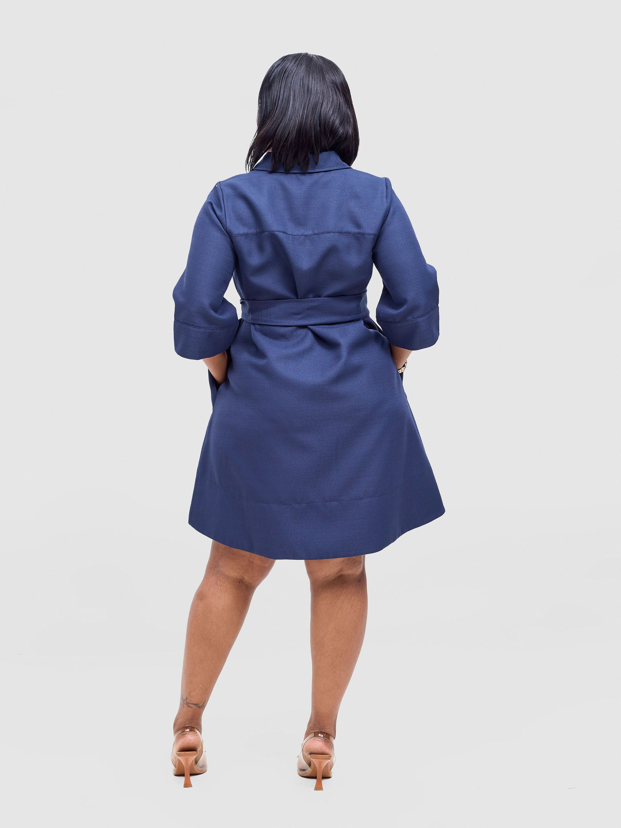 Vivo Analo Dress Coat - Navy