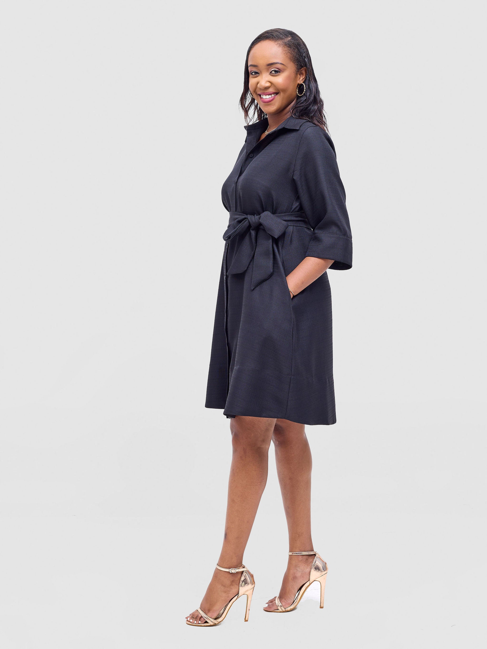 Vivo Analo Dress Coat - Black