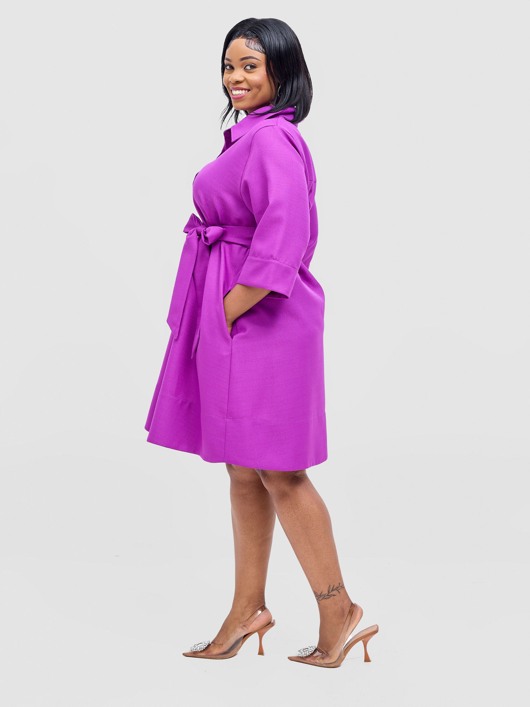 Vivo Analo Dress Coat - Light Purple