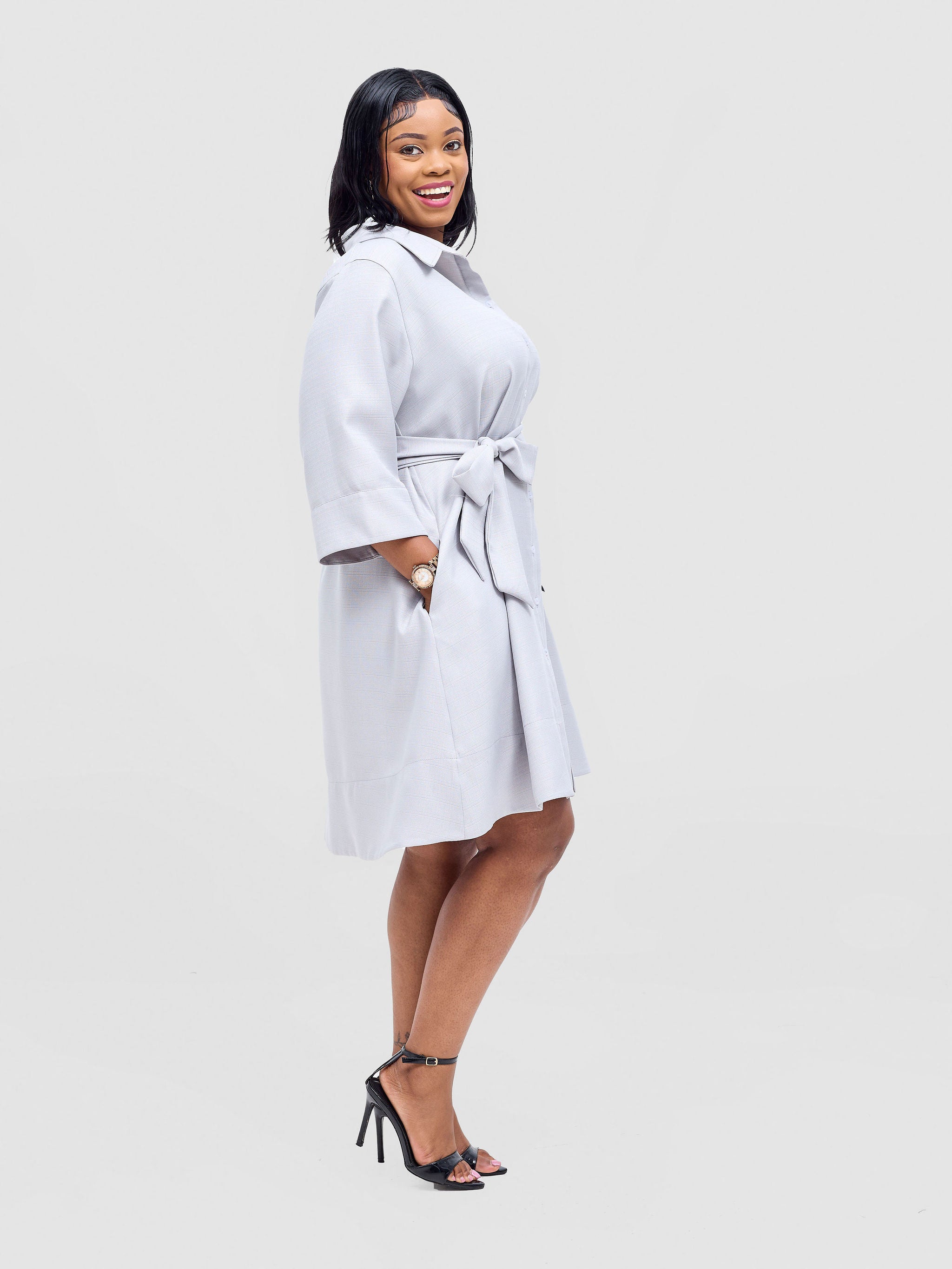 Vivo Analo Dress Coat - Grey
