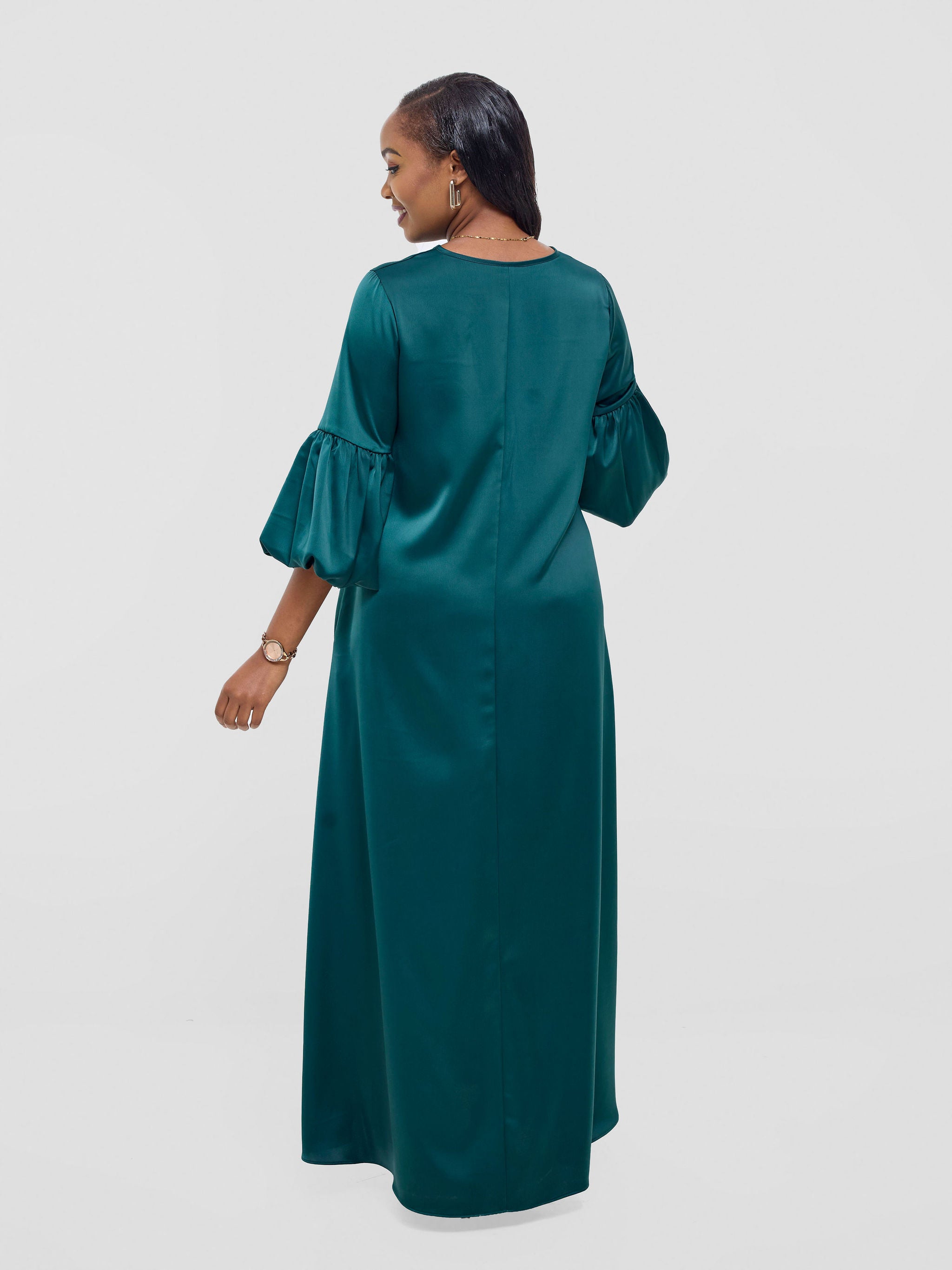 Vivo Hanabi Tent Maxi Dress - Dark Green