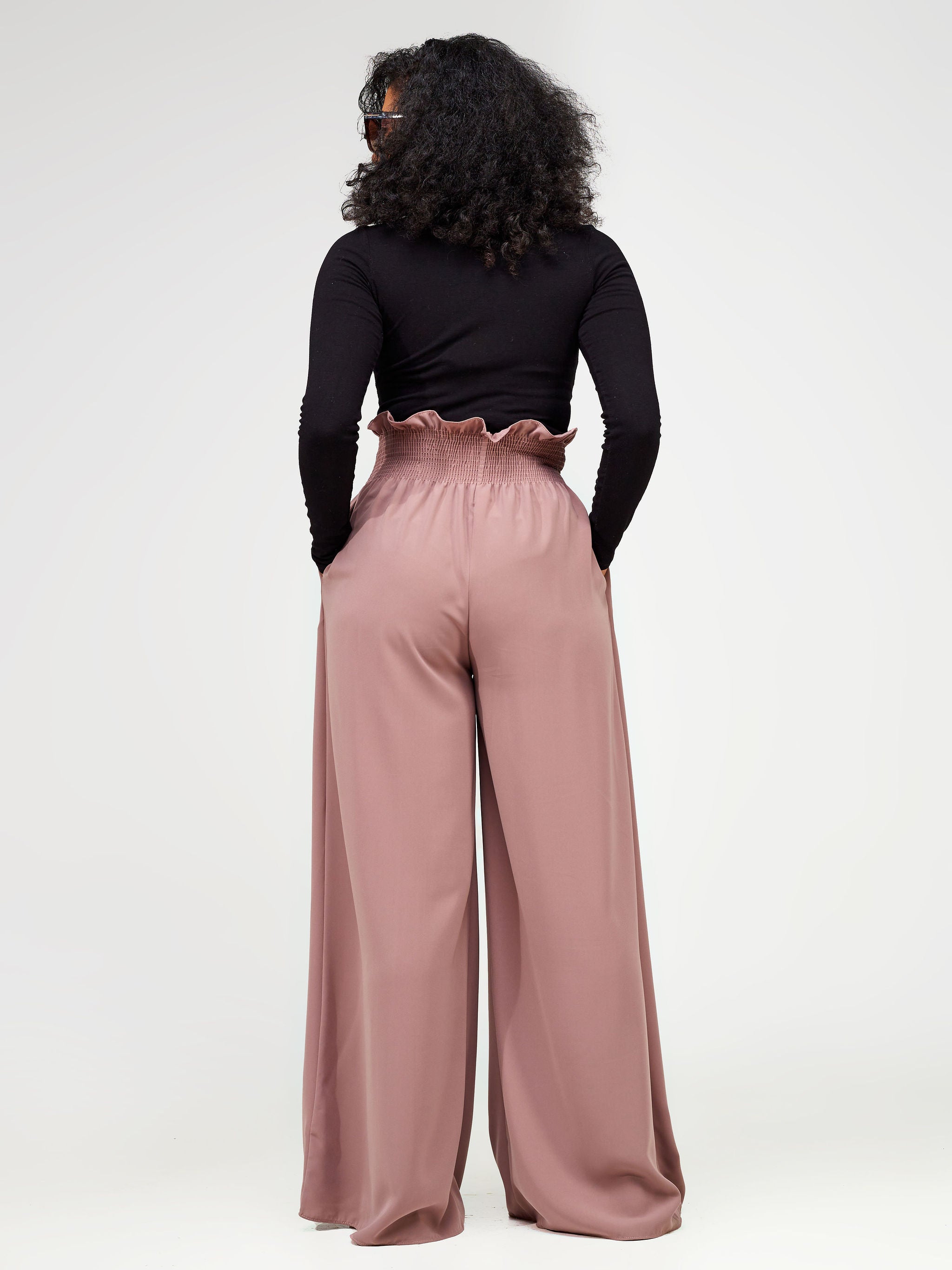 Vivo Alek Wide Leg Pants - Light Taupe