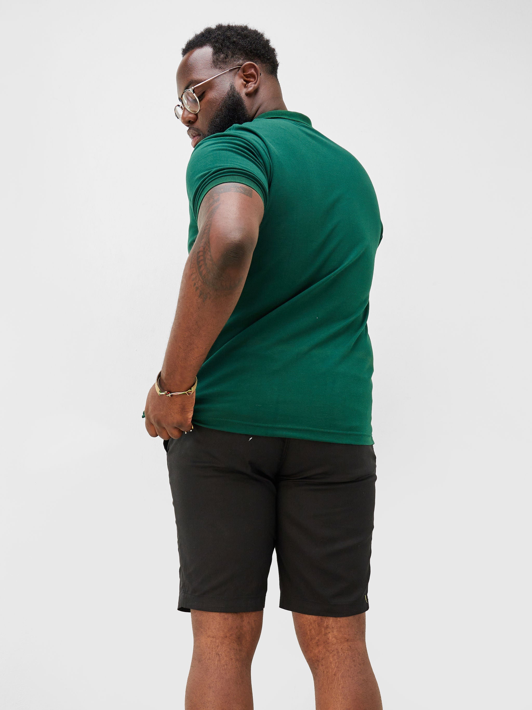 Zetu Men's Chino Shorts - Black