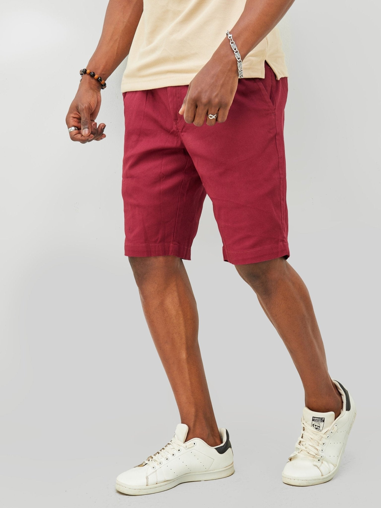 Zetu Men s Chino Shorts Maroon Vivo Fashion Group Kenya