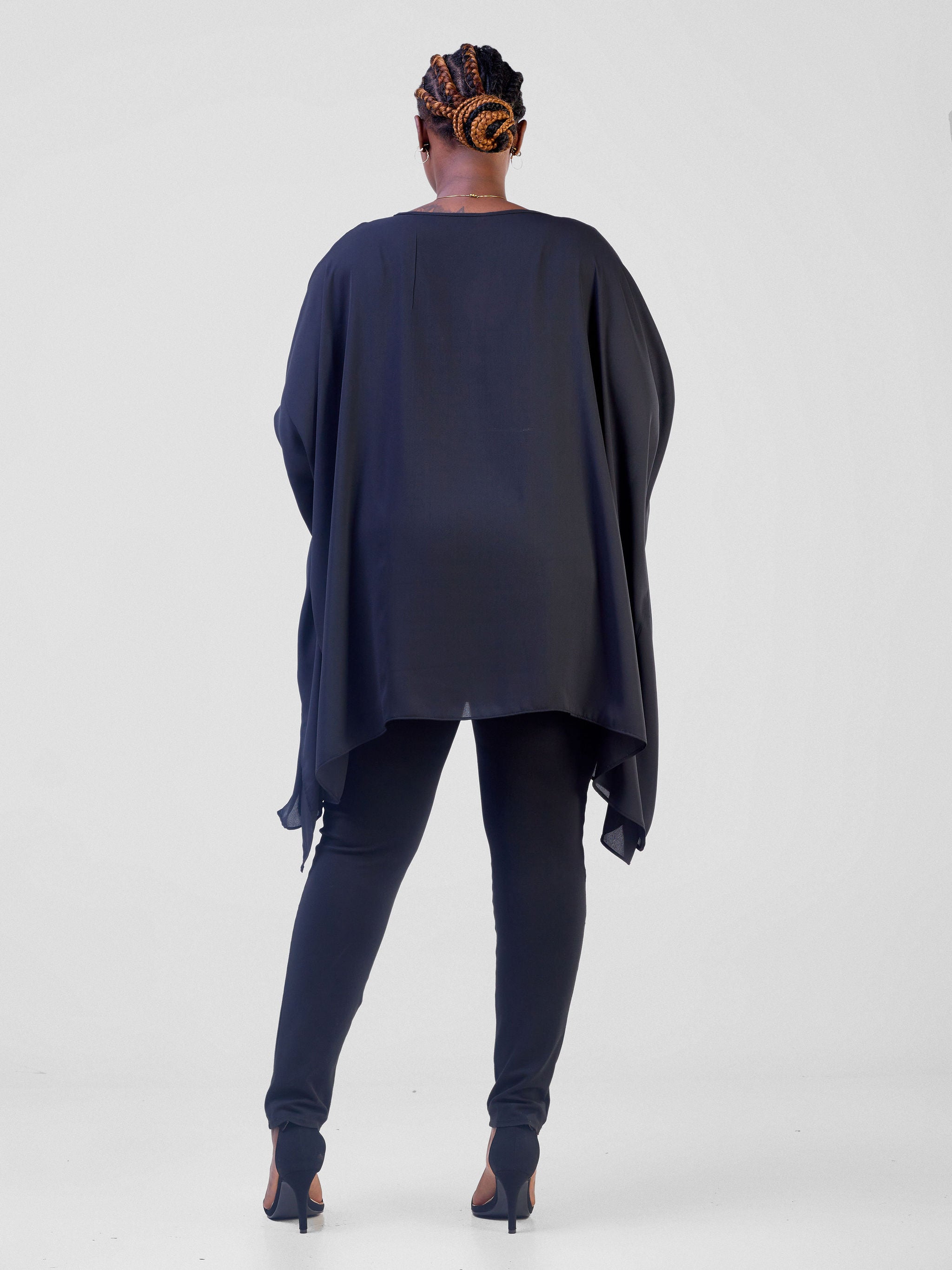 Vivo Basic Wide Loose Top - Black