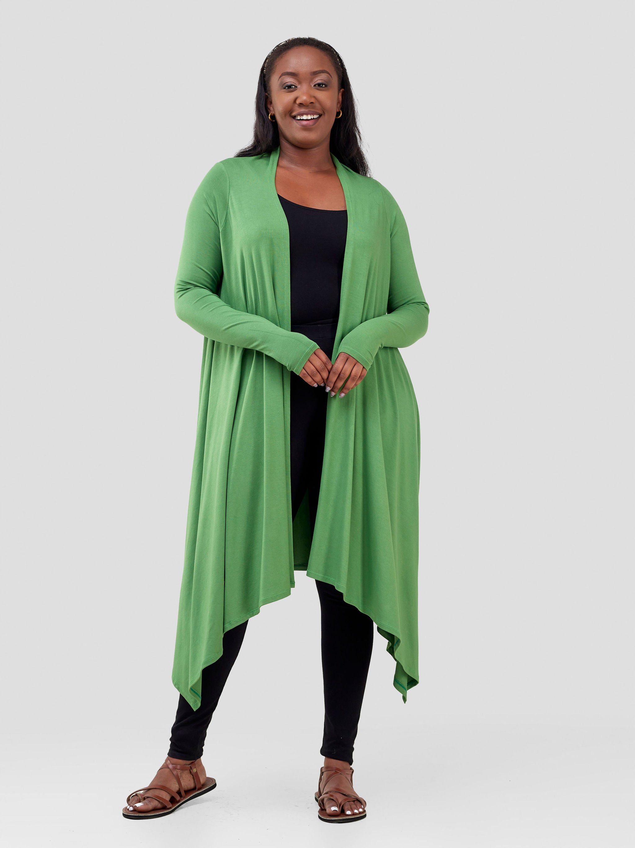 Vivo Basic Long Sleeve Cascade Waterfall - Green