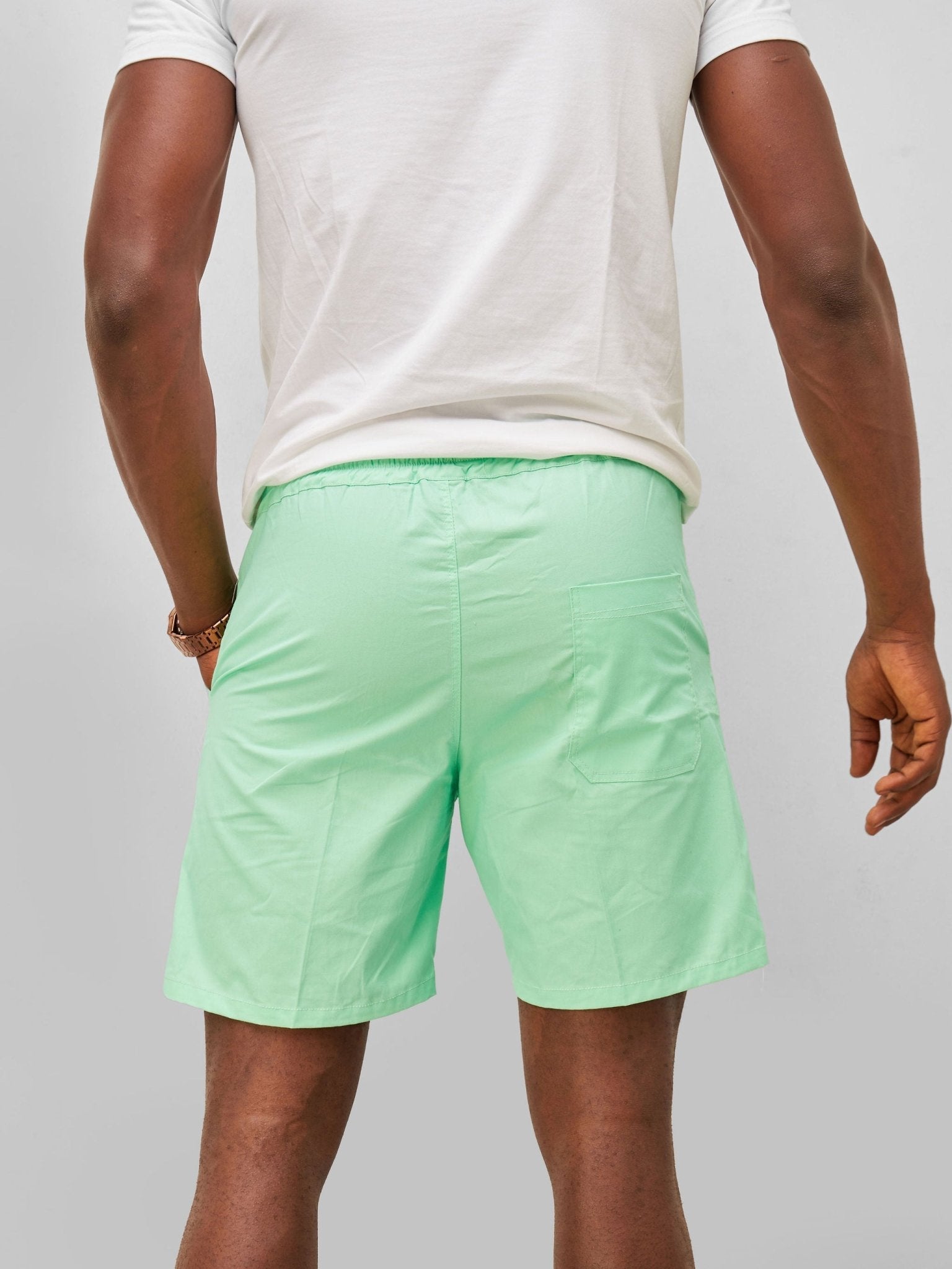 Zetu Men's Beach Shorts - Mint Green - Shopzetu
