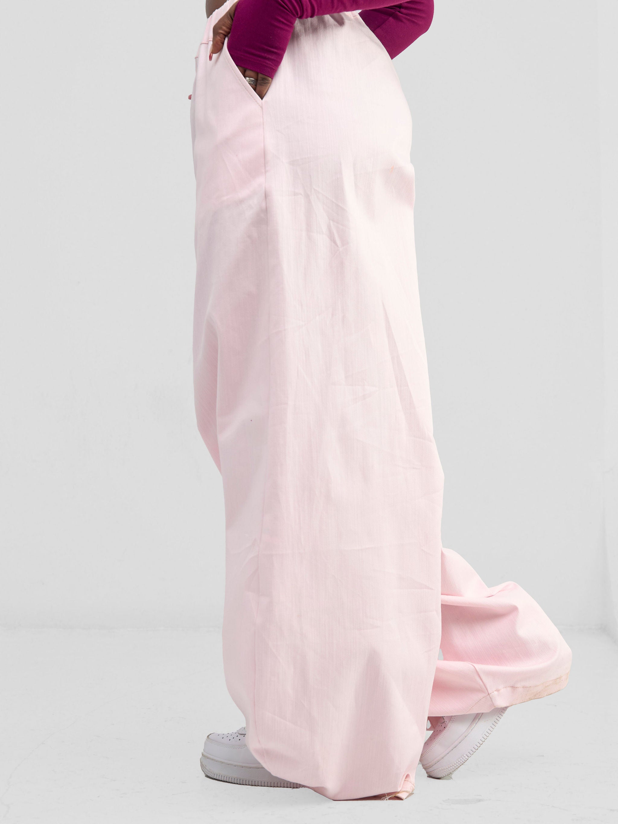 Zoya Banda Lantern Pants - Pink