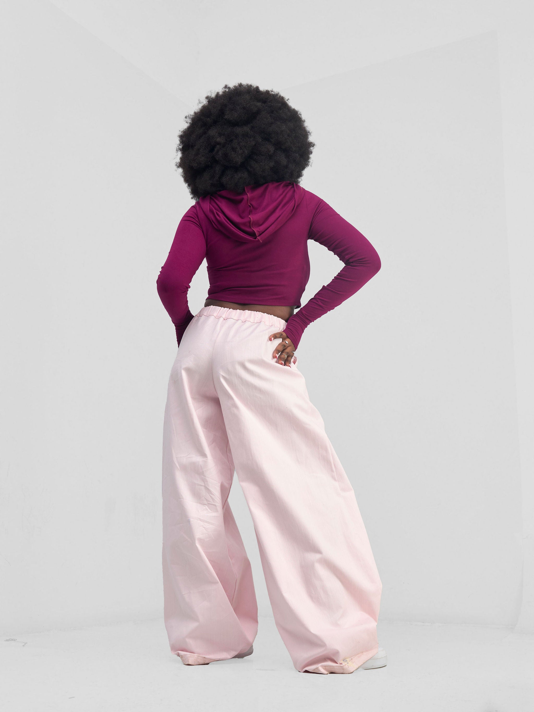 Zoya Banda Lantern Pants - Pink