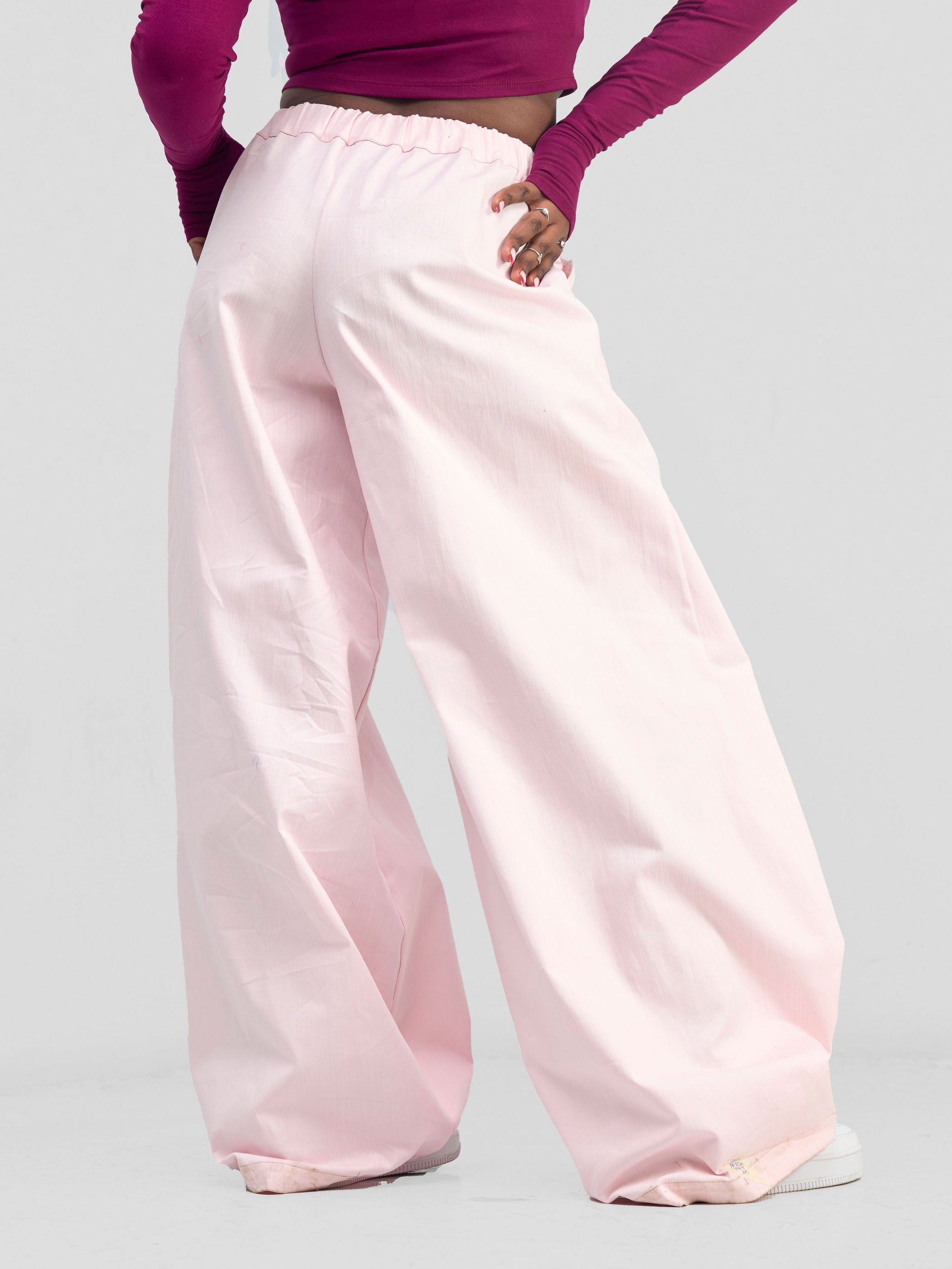 Zoya Banda Lantern Pants - Pink