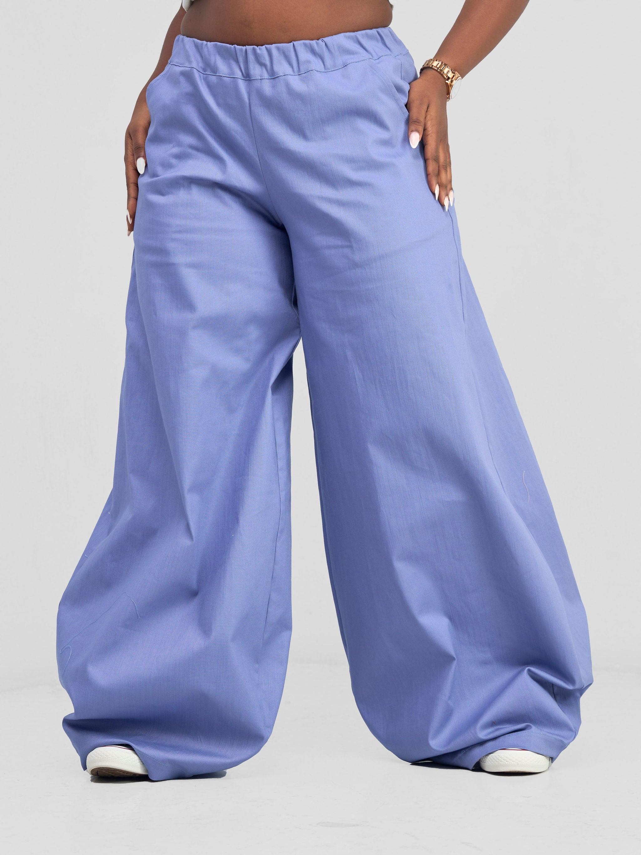 Zoya Banda Lantern Pants - Blue