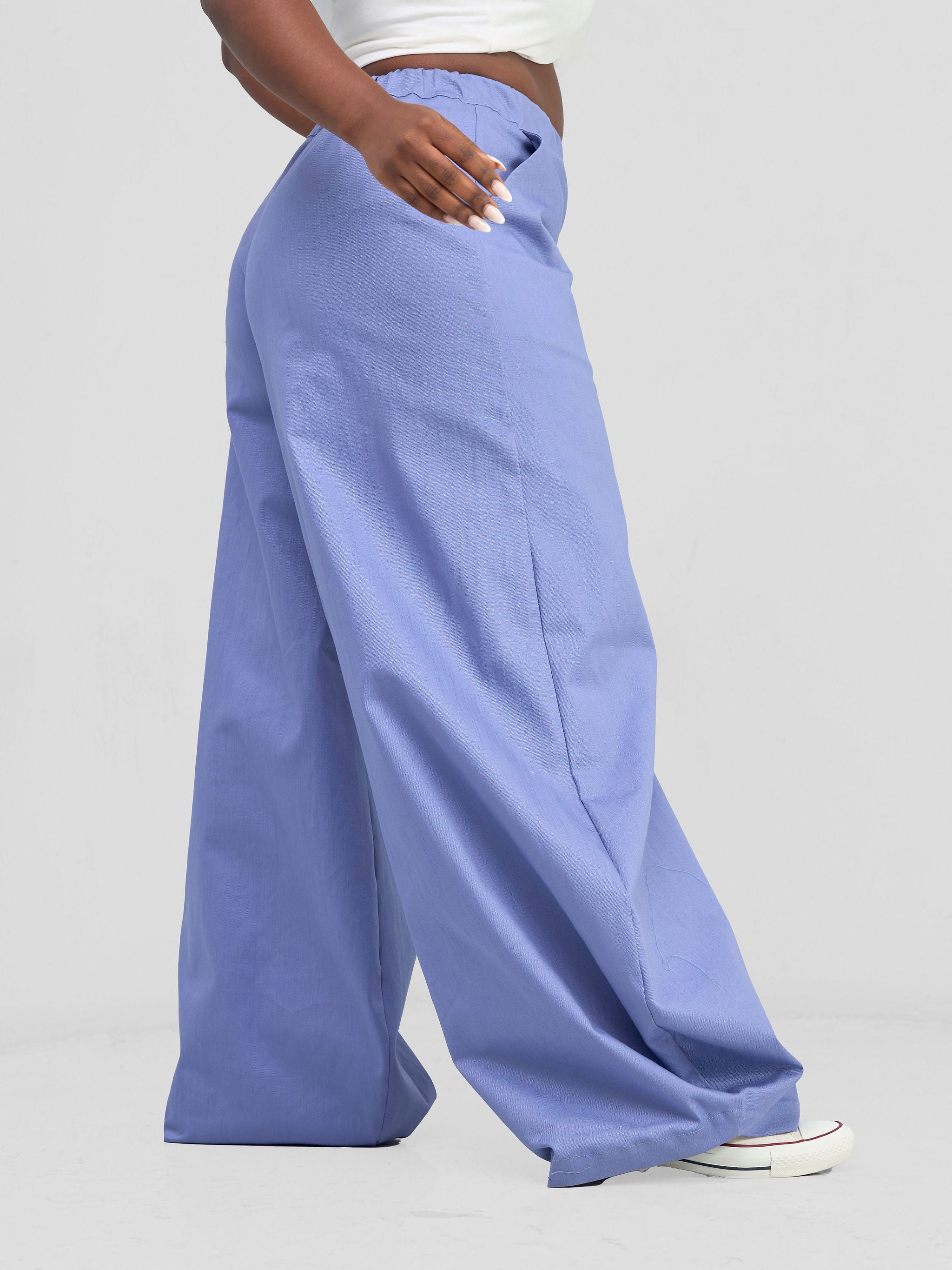 Zoya Banda Lantern Pants - Blue