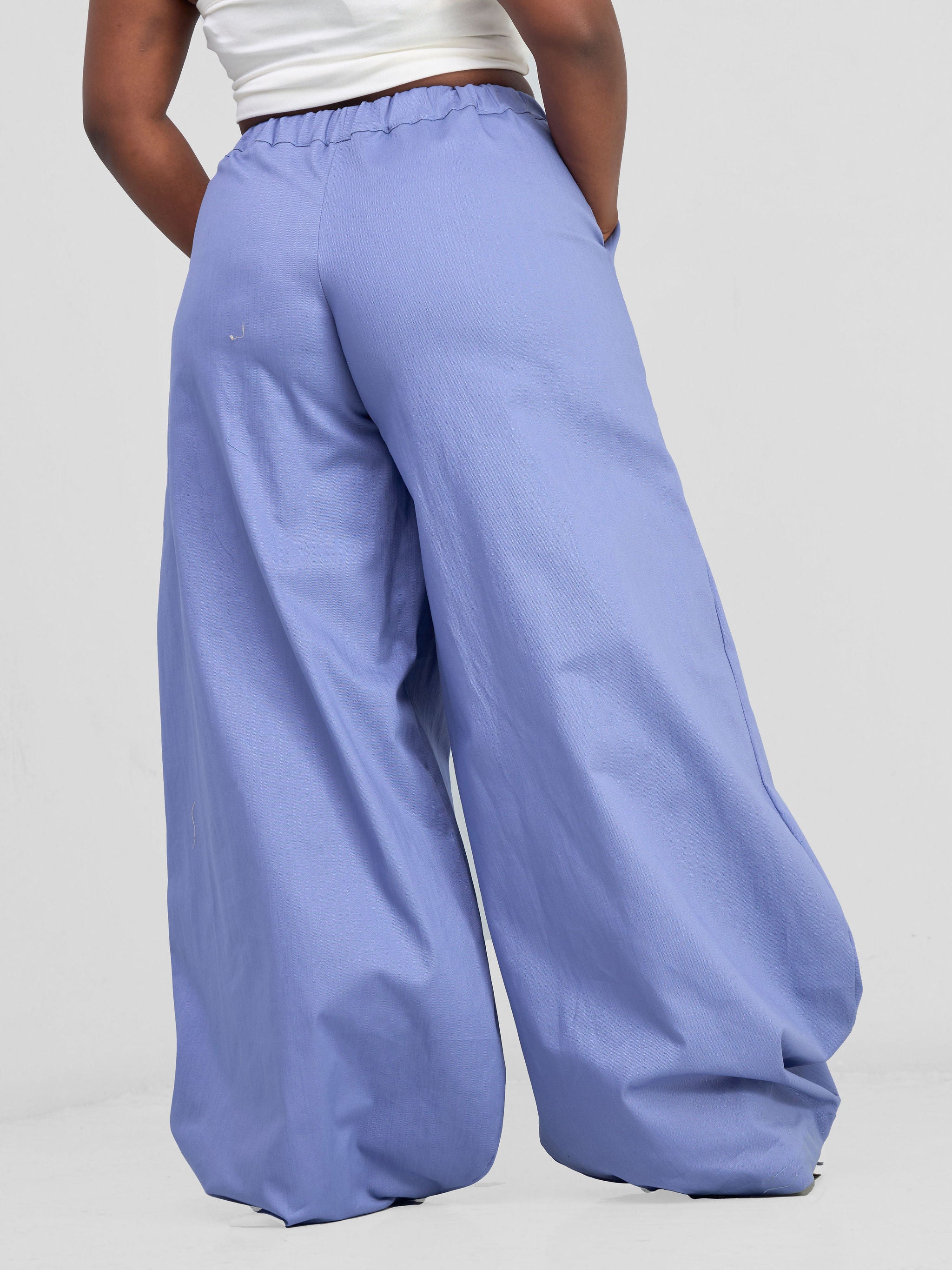 Zoya Banda Lantern Pants - Blue