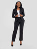 Vivo Basic Straight Leg Pants - Black
