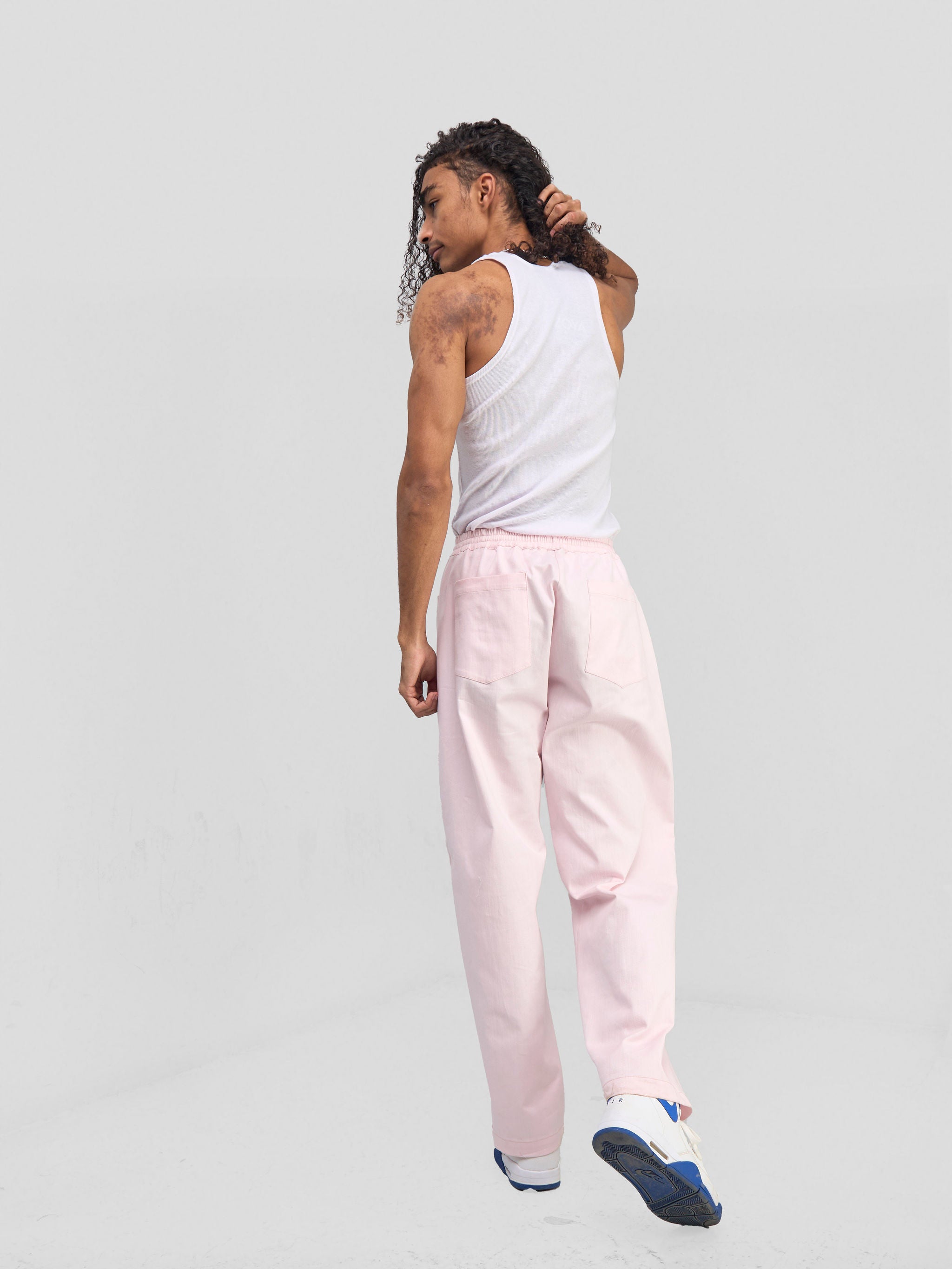 Zoya Banda Men's Wide Pants - Pink