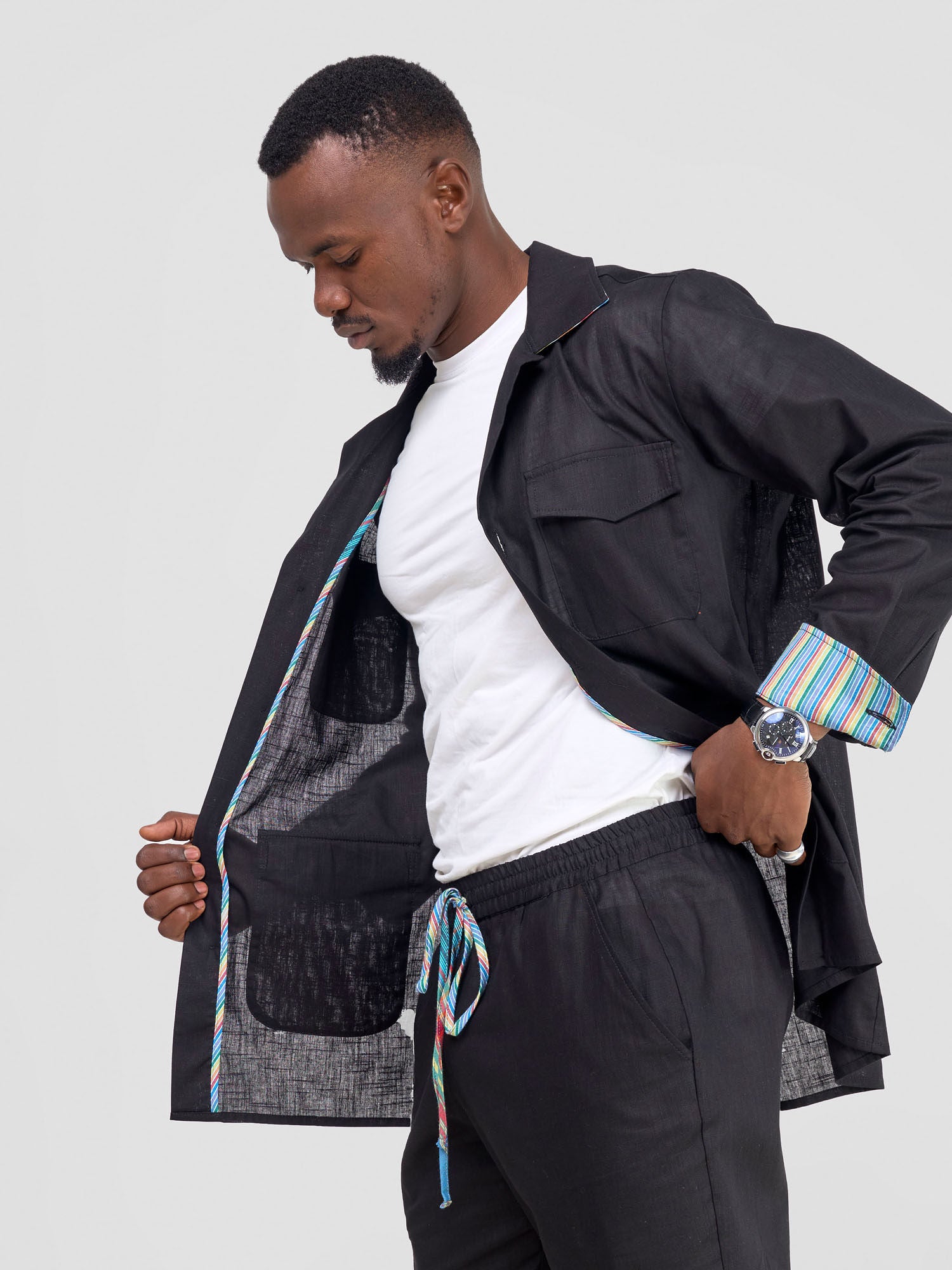 Safari Savannah Men's Jacket - Black