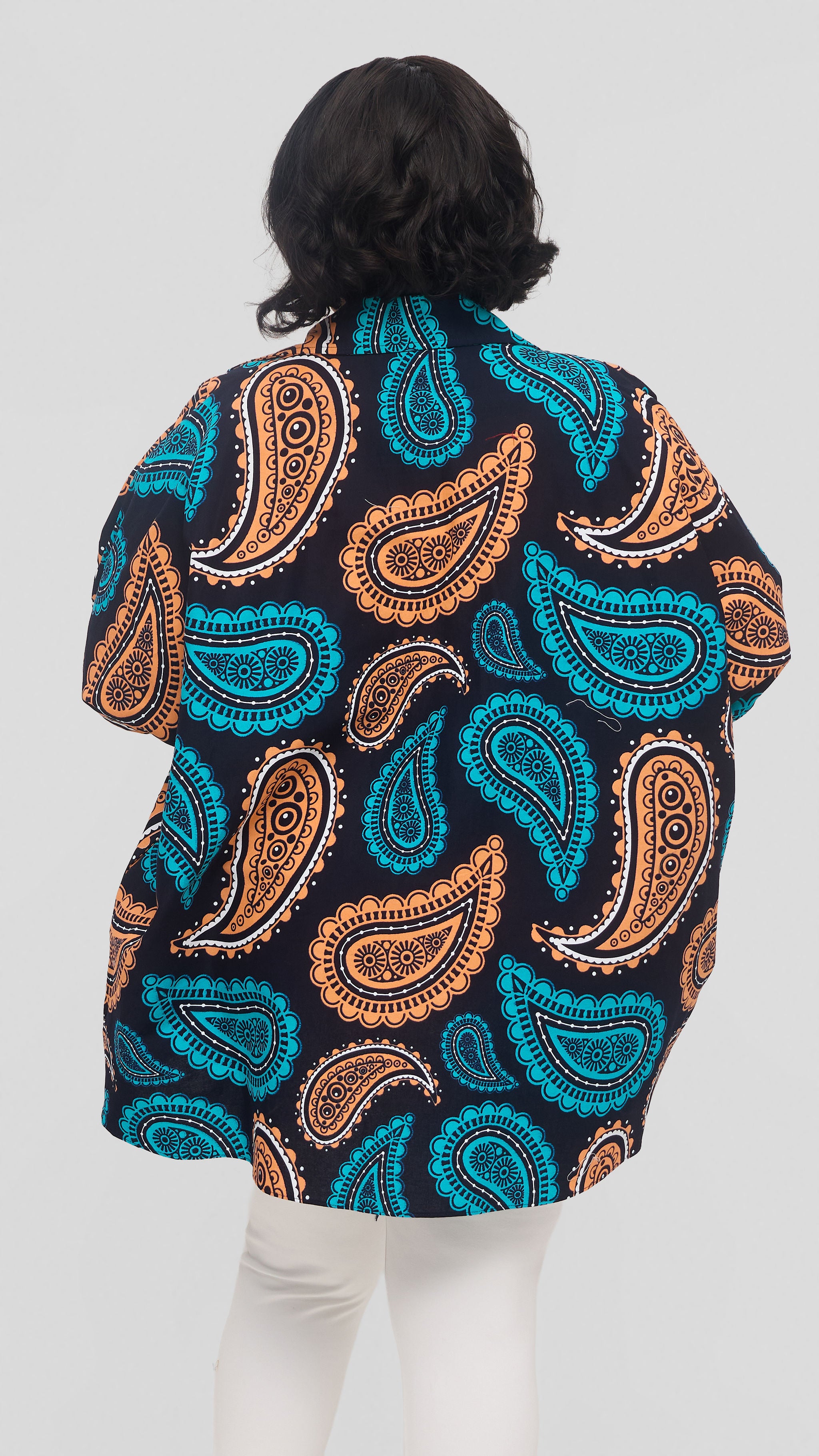Safari by Vivo Tafari High Low Top in Kitenge - Kobe Print