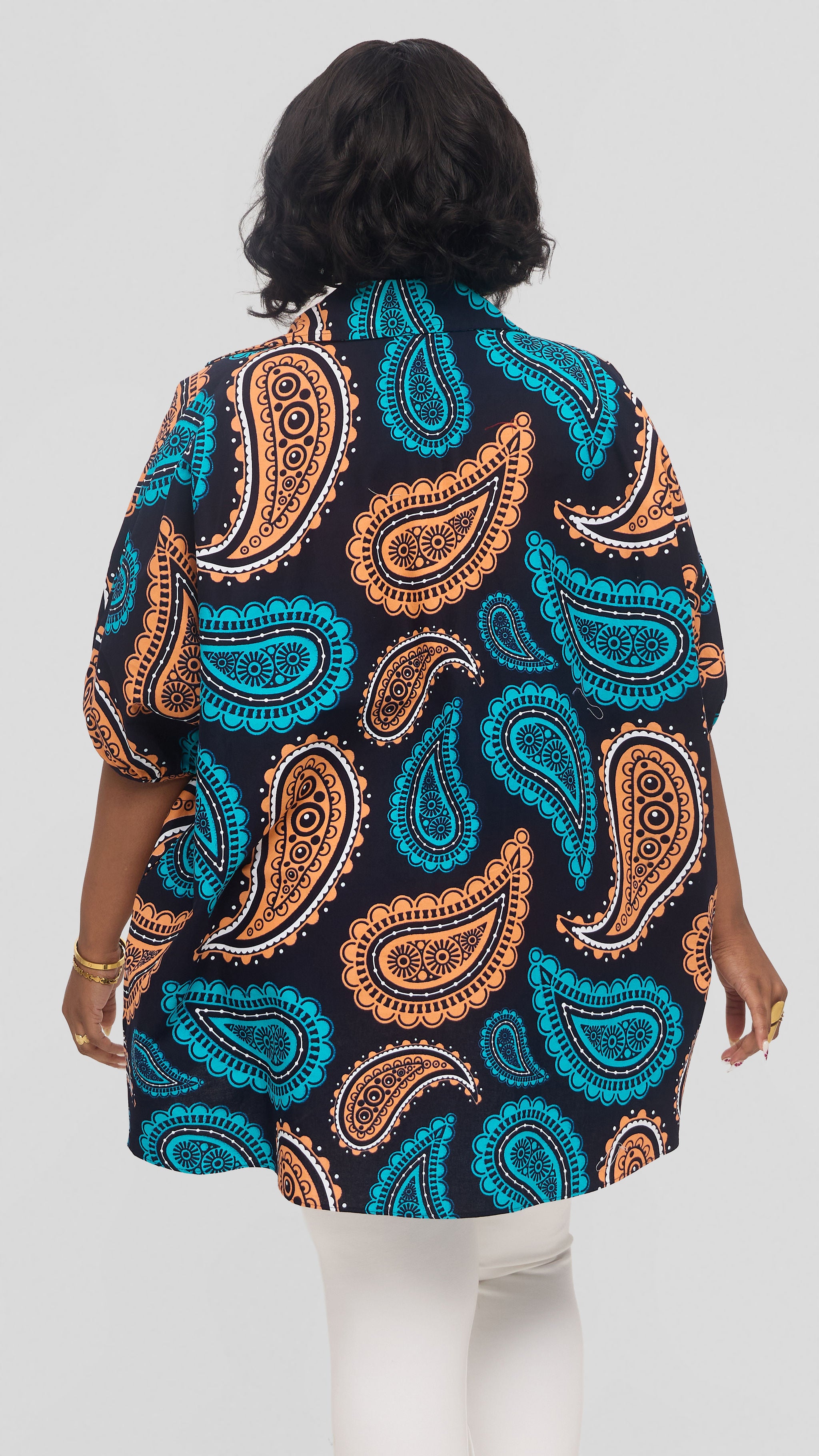 Safari by Vivo Tafari High Low Top in Kitenge - Kobe Print