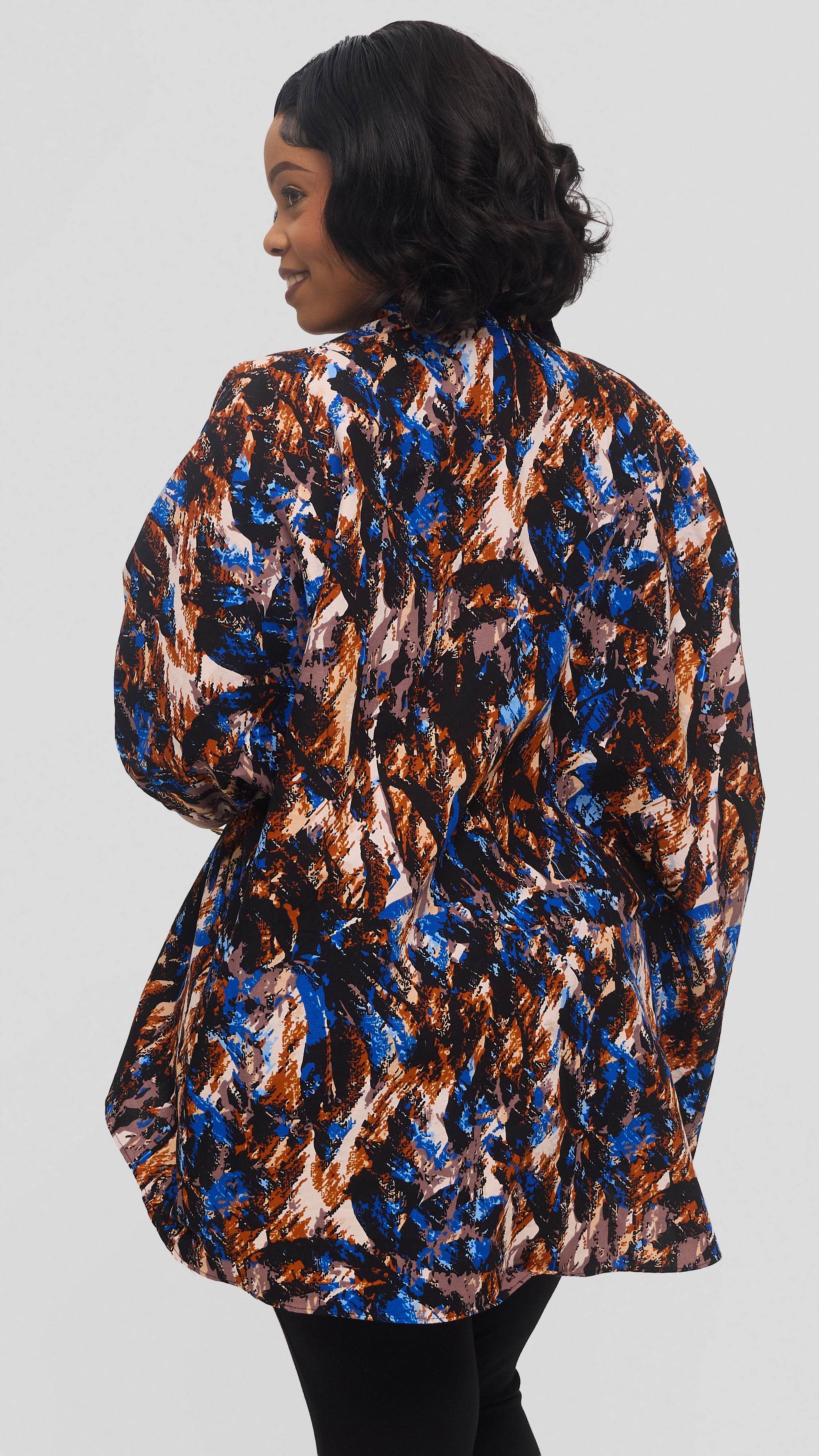 Safari by Vivo Tafari High Low Top in Kitenge - Thera Print