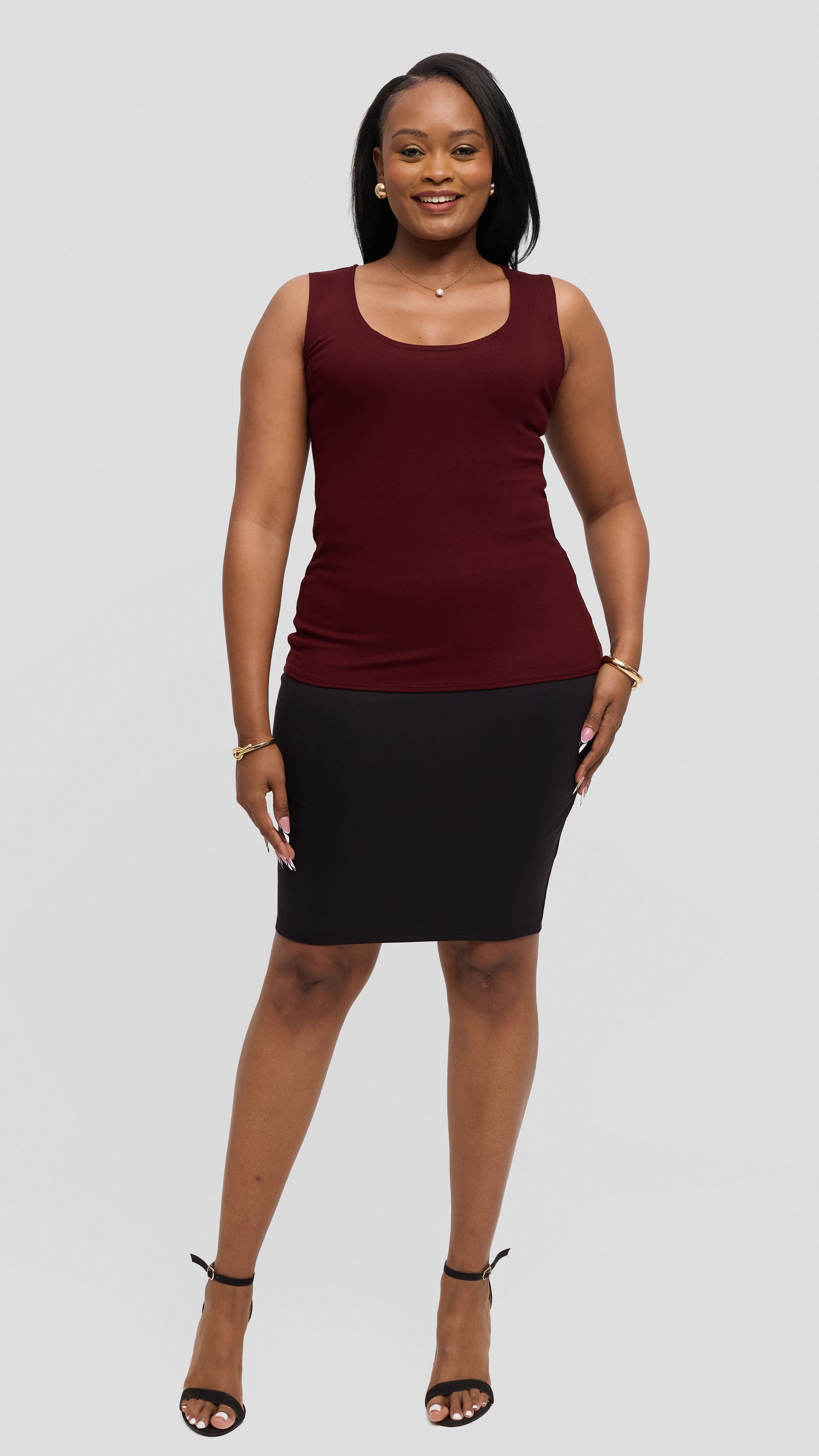 Vivo Everyday Tank Top in Jersey - Mulberry