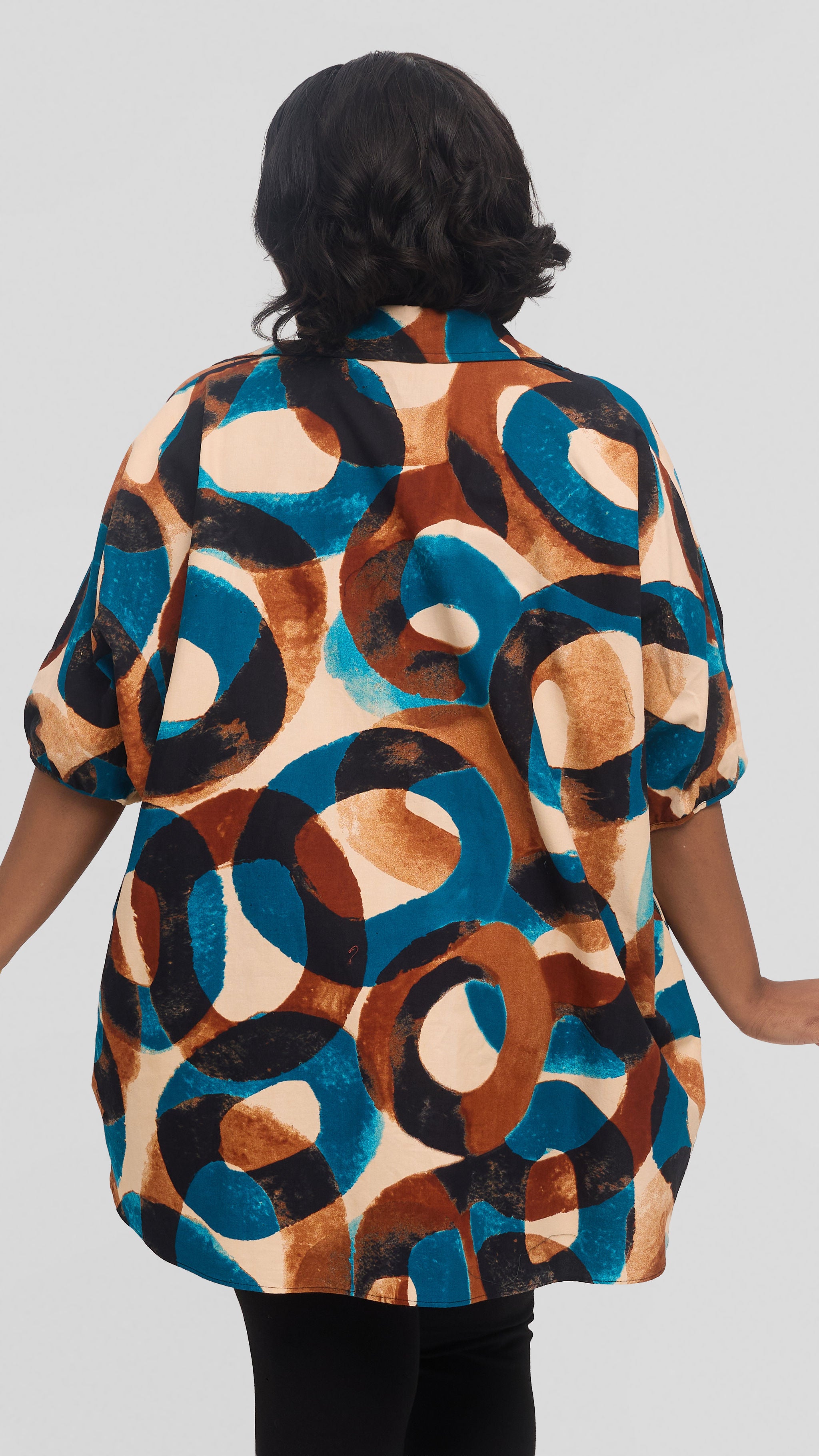 Safari by Vivo Tafari High Low Top in Kitenge - Tunda Print