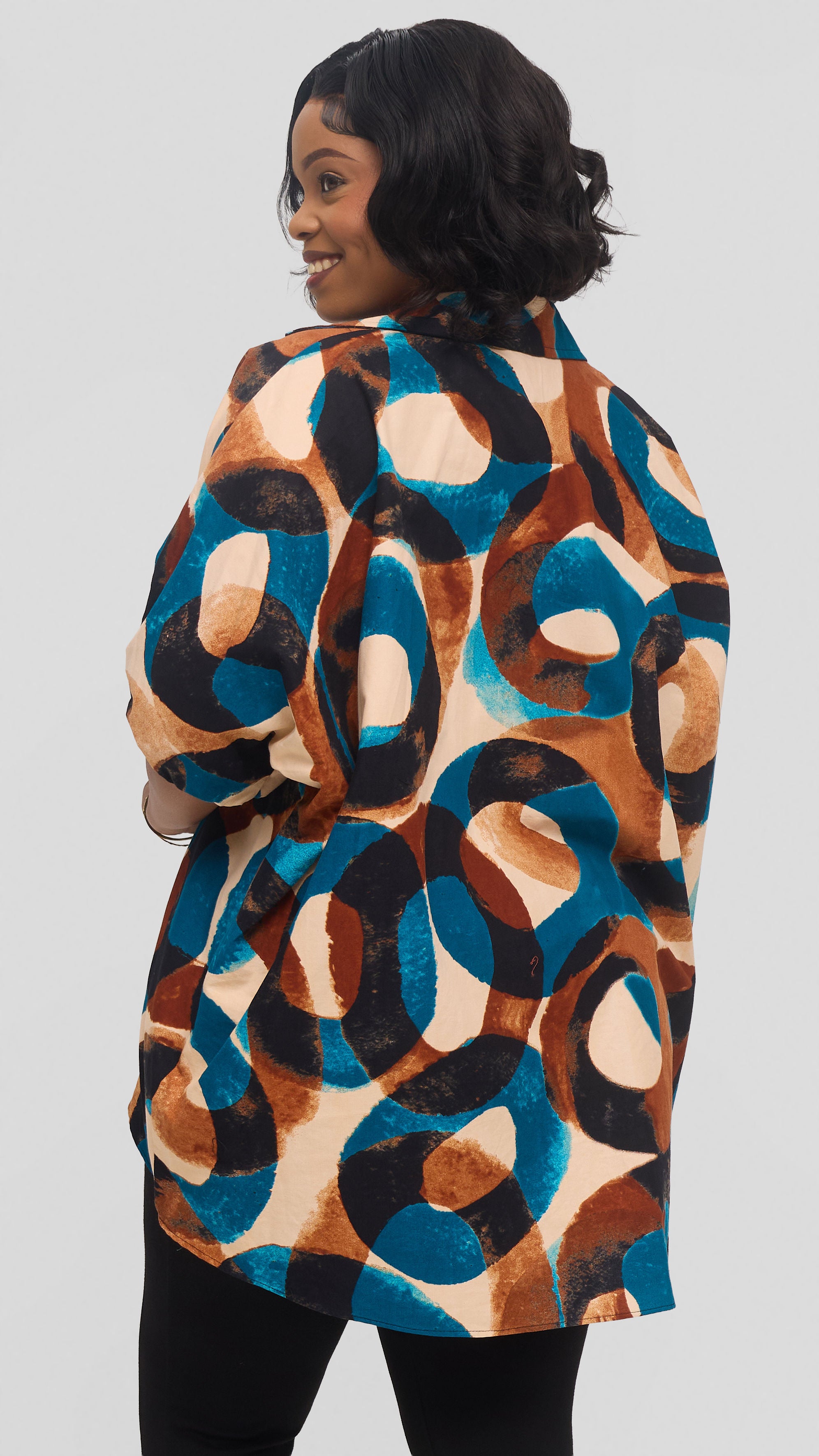 Safari by Vivo Tafari High Low Top in Kitenge - Tunda Print