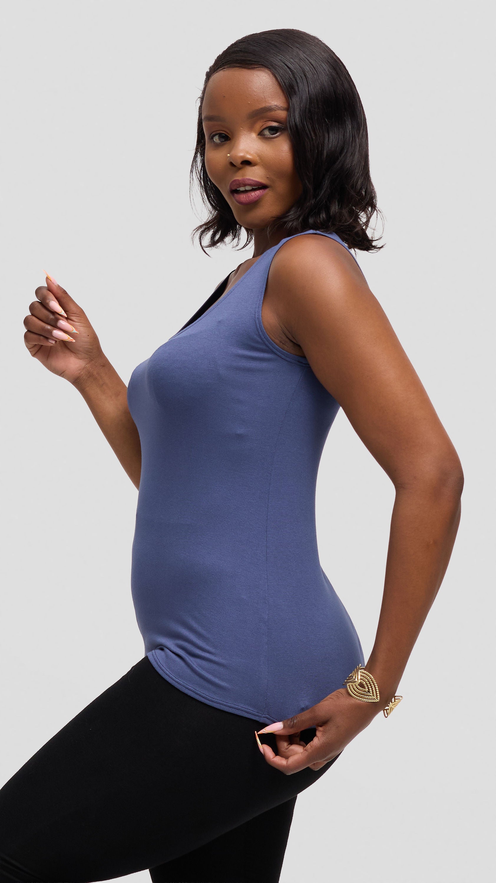 Vivo Everyday Tank Top in Jersey - Powder Blue
