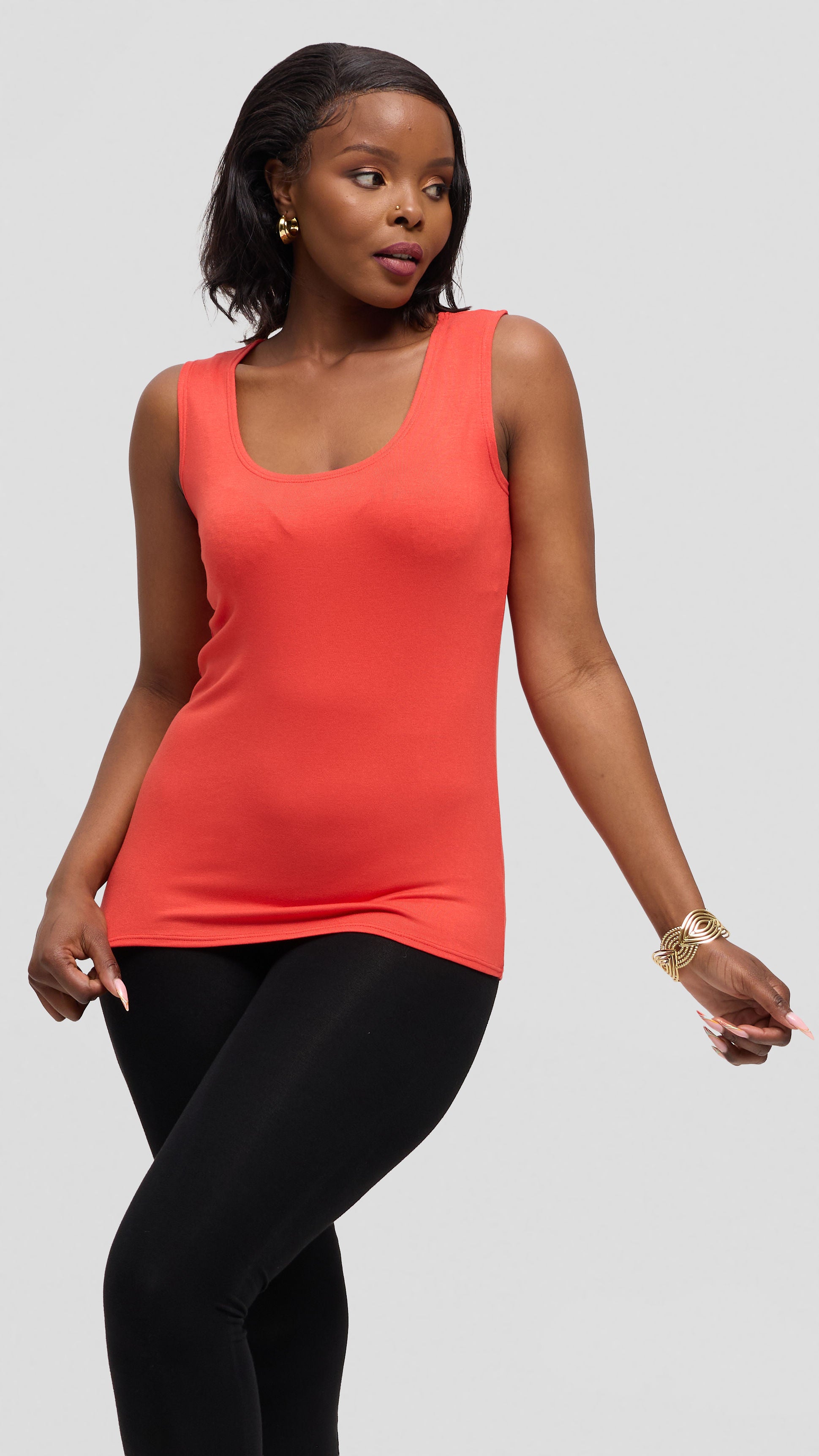 Vivo Everyday Tank Top in Jersey - Orange