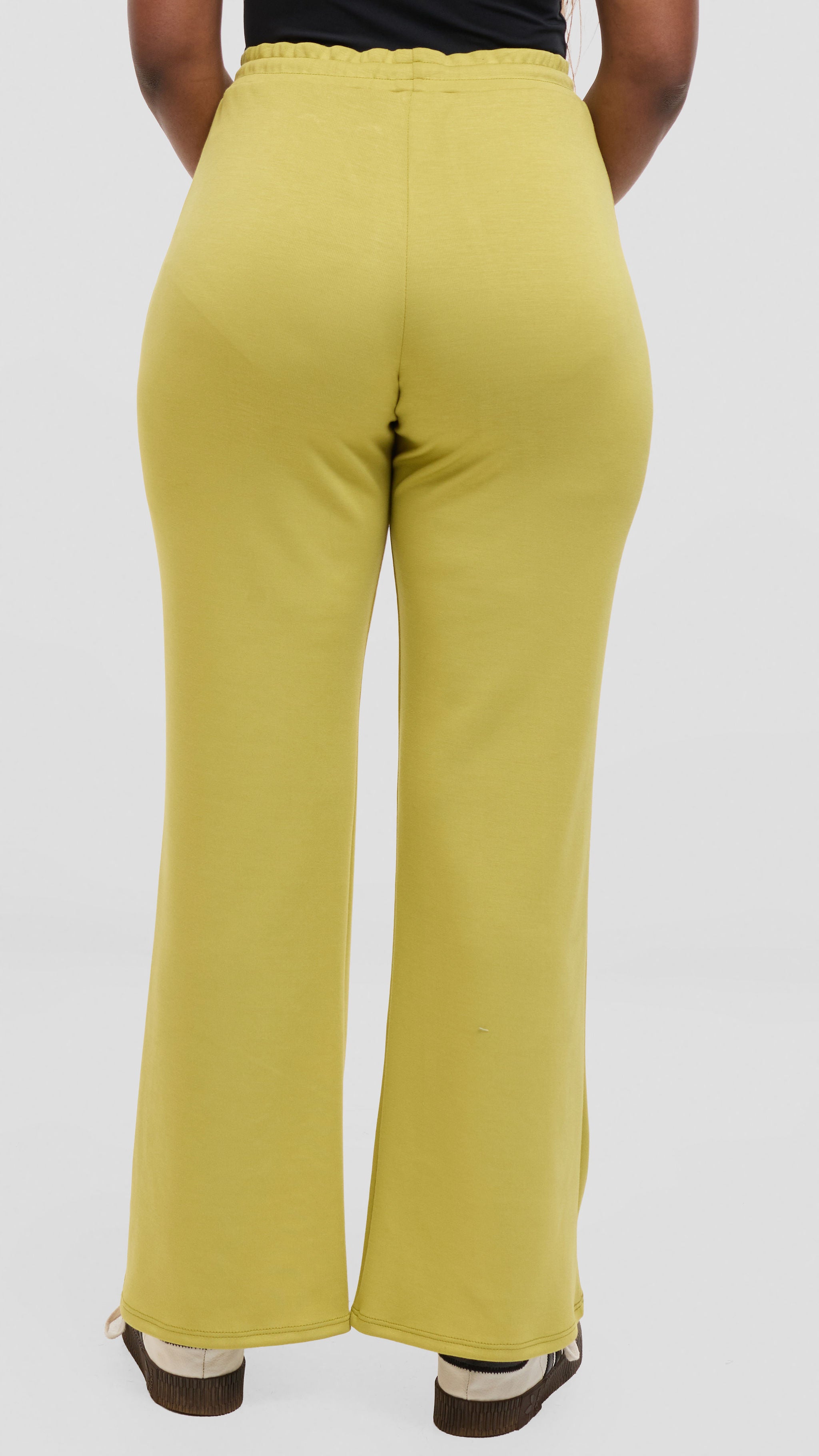 Vivo Straight Pants in Scuba - Lime Green