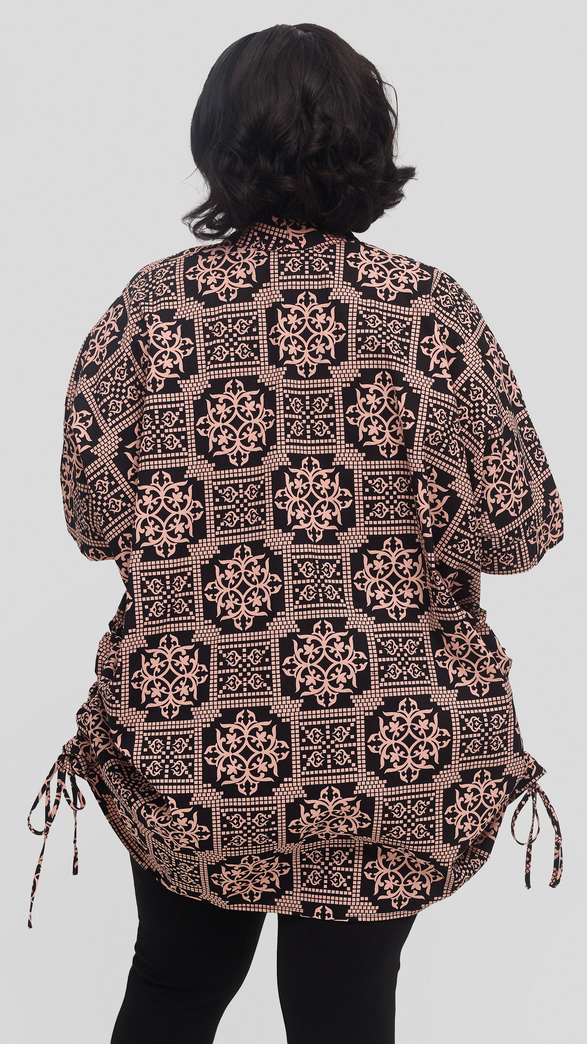 Safari by Vivo Zehra Short Kimono in Kitenge - Uhuru Print