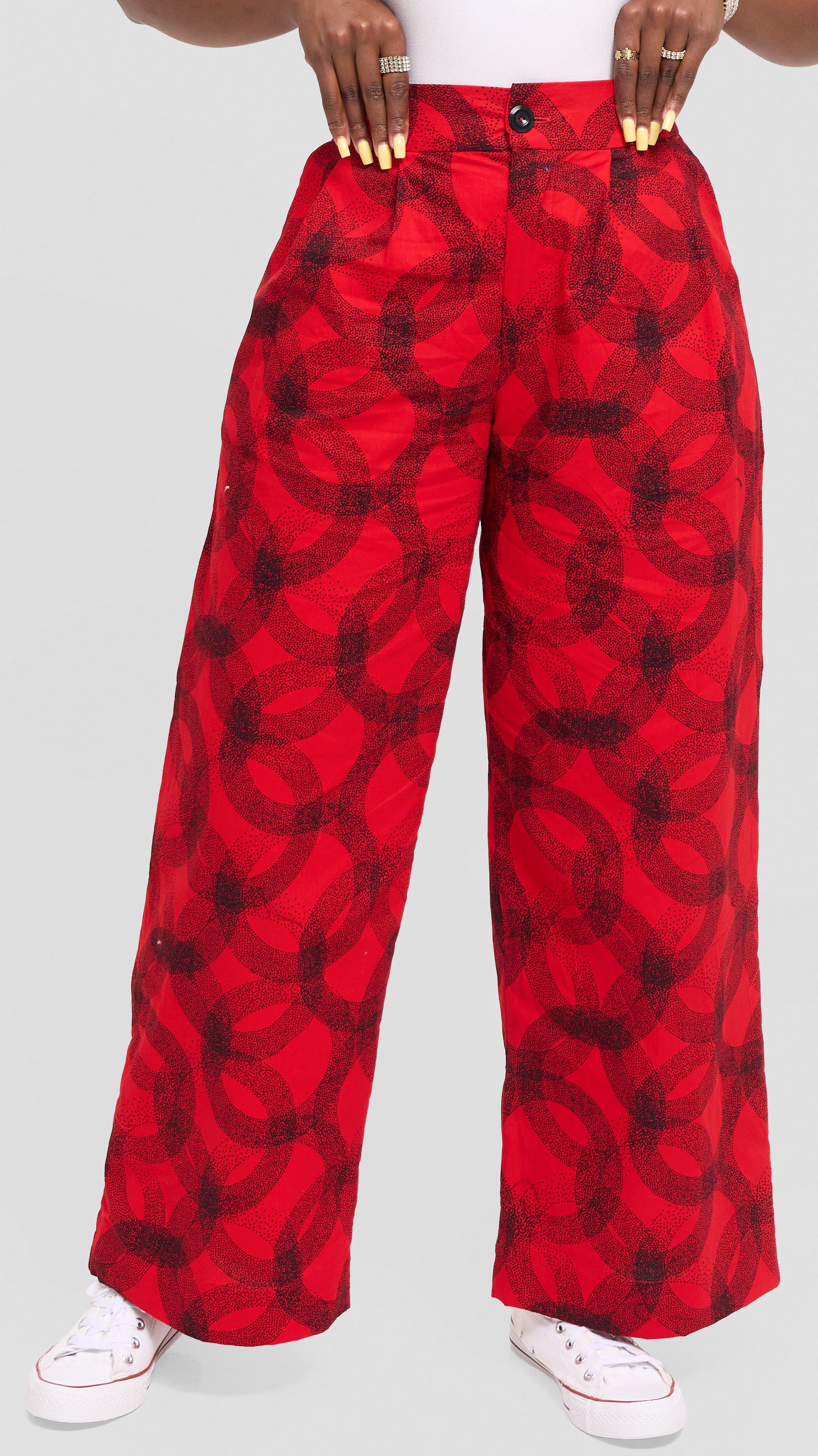 Vivo Pleated Wide Leg Pants in Kitenge - Raza Print