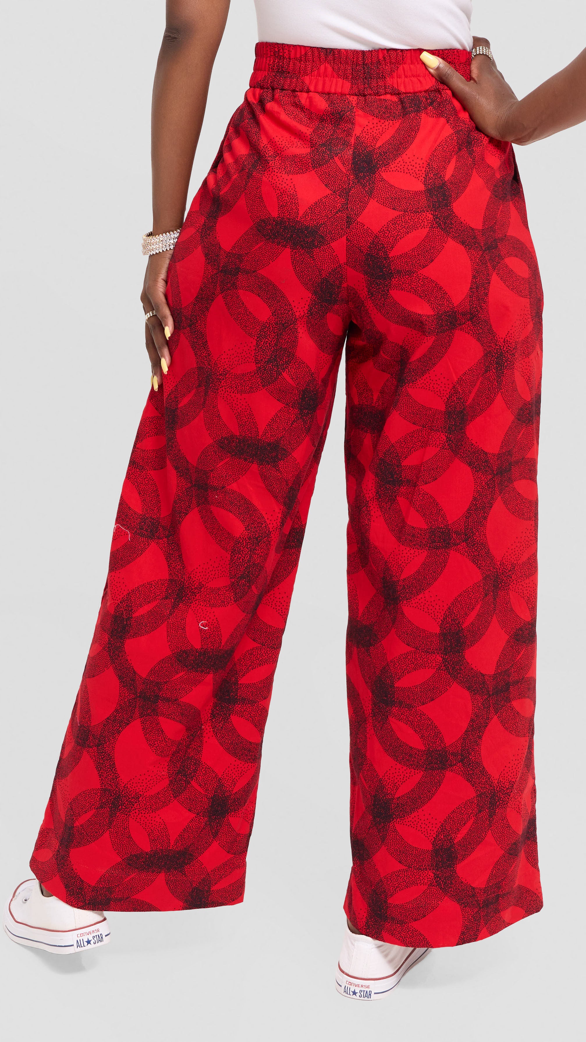 Vivo Pleated Wide Leg Pants in Kitenge - Raza Print
