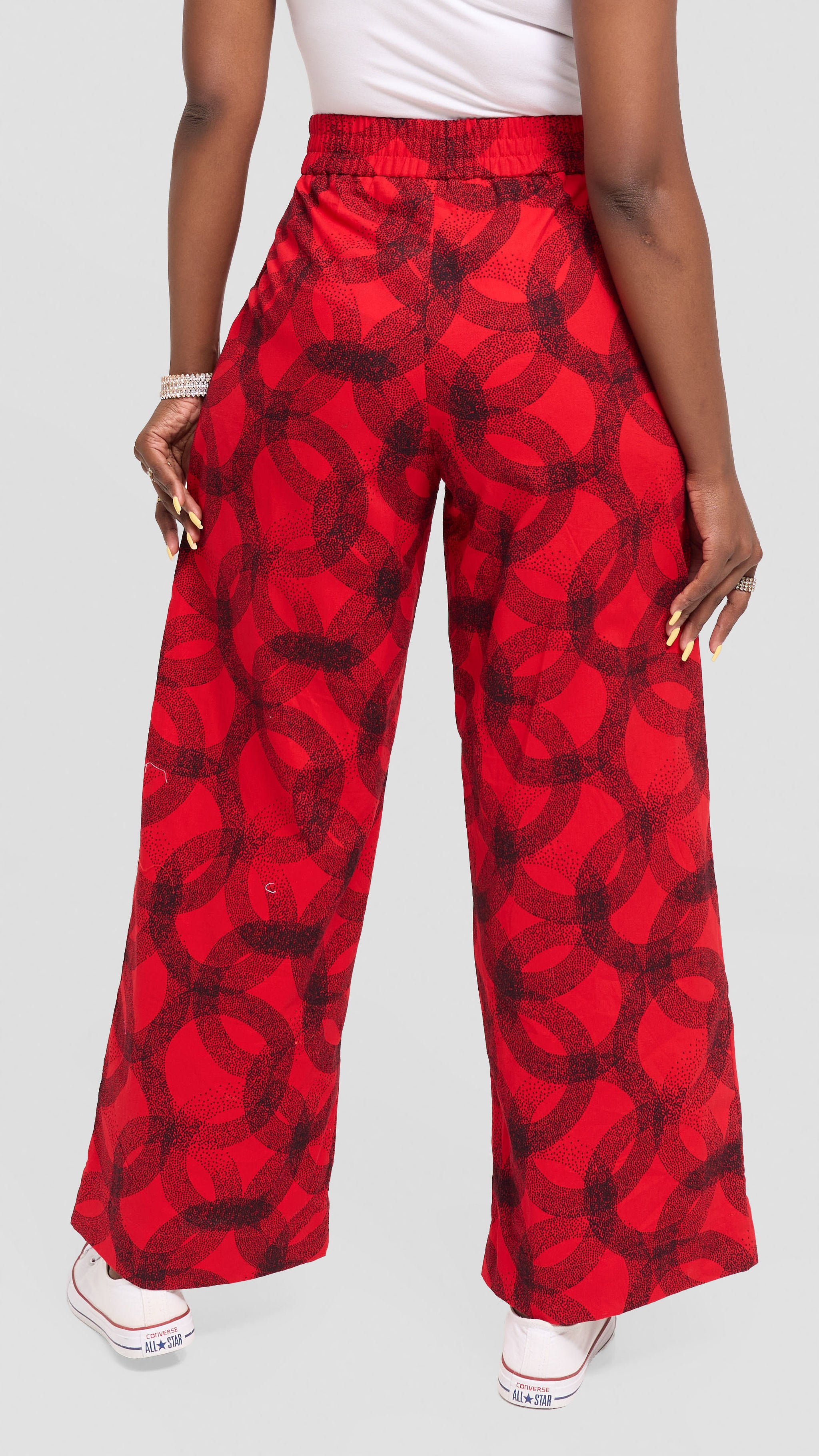 Vivo Pleated Wide Leg Pants in Kitenge - Raza Print