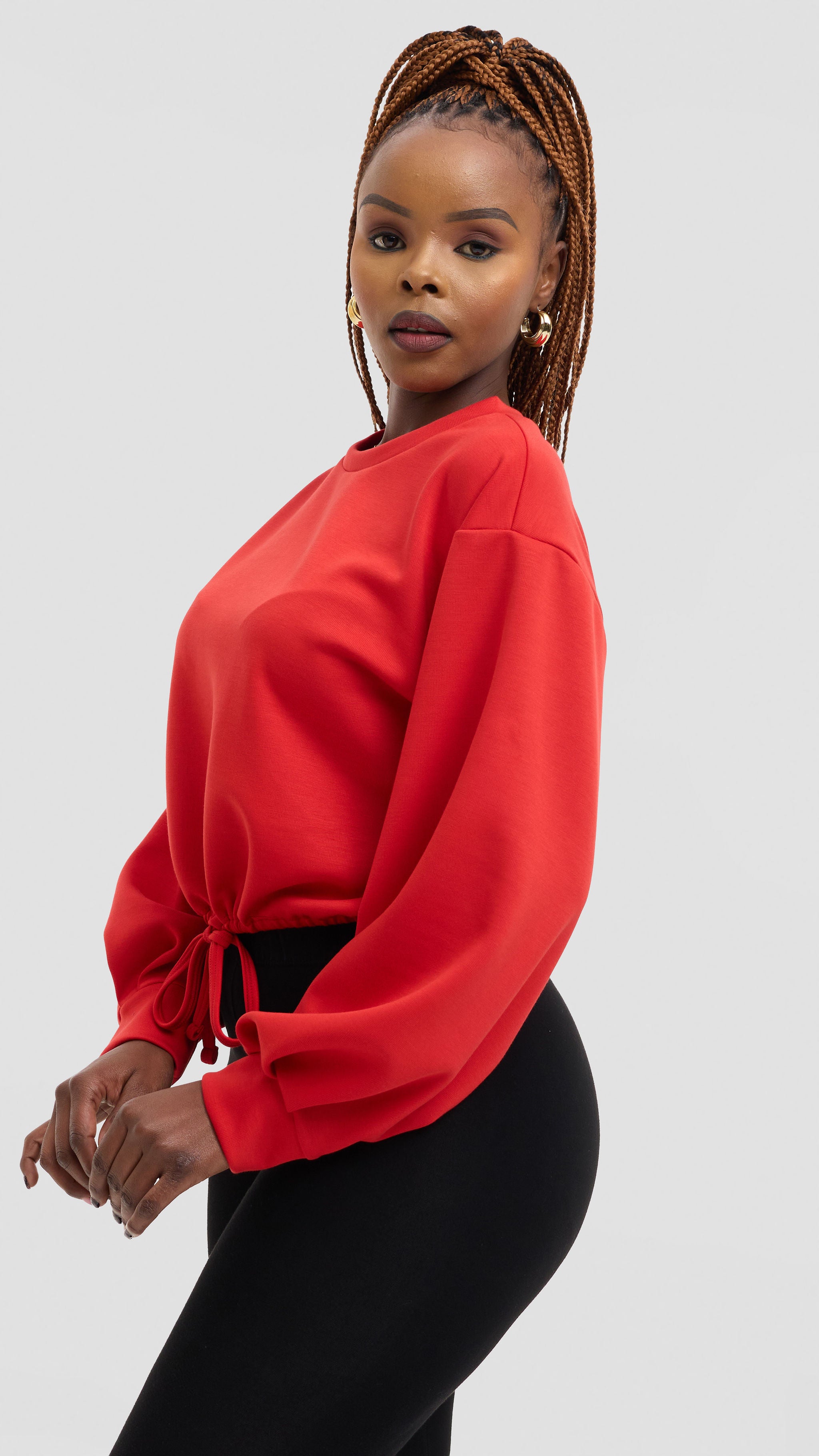 Vivo Sweatshirt in Scuba - Red