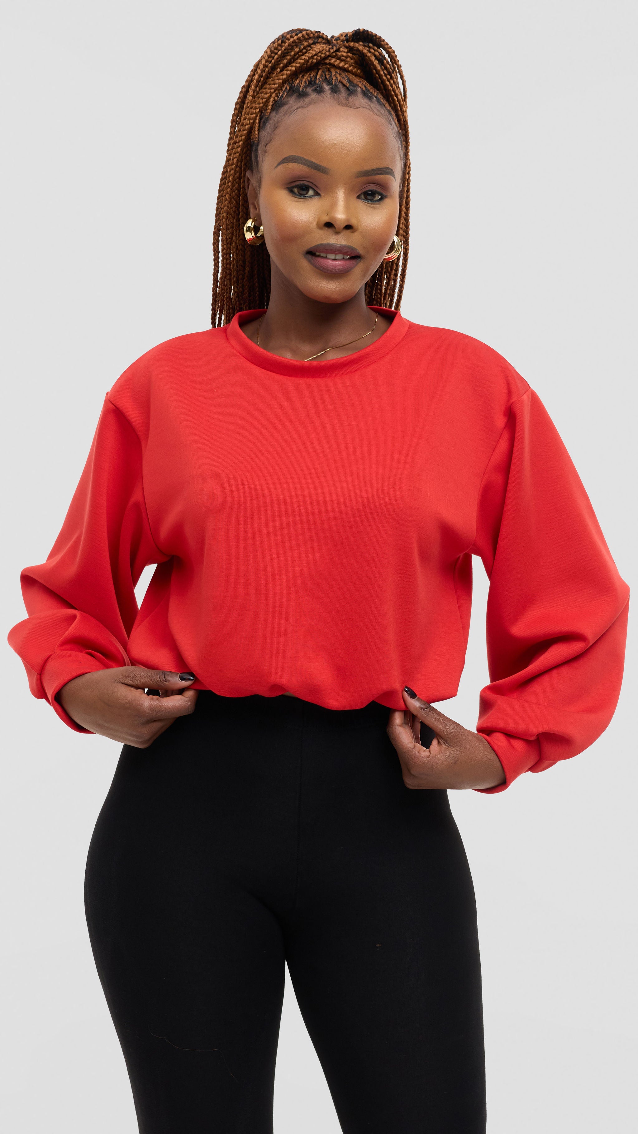 Vivo Sweatshirt in Scuba - Red