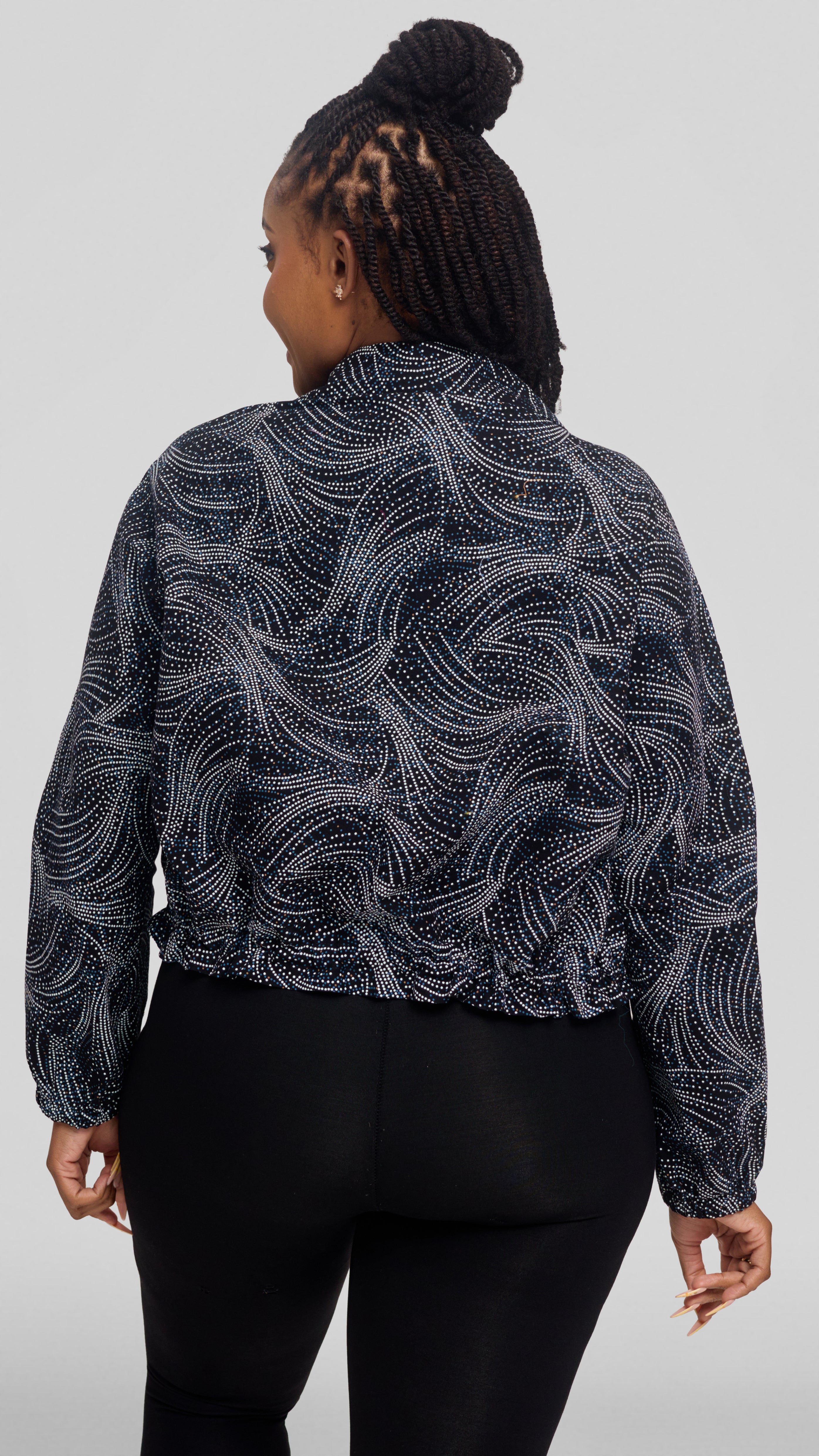 Safari by Vivo Zipped Jacket in Kitenge - Ombi Print