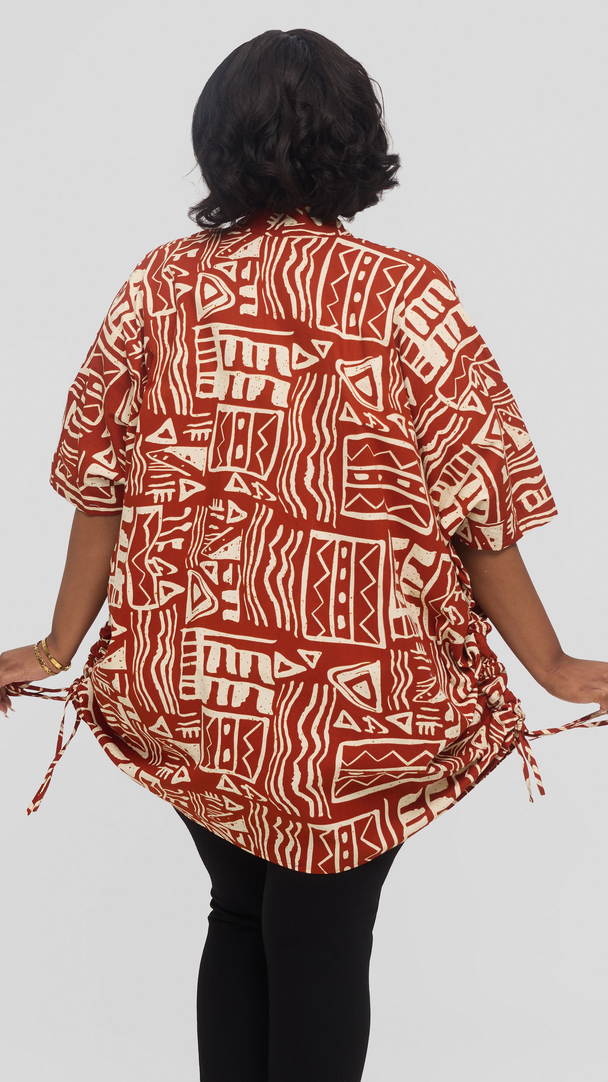 Safari by Vivo Zehra Short Kimono in Kitenge - Jamu Print