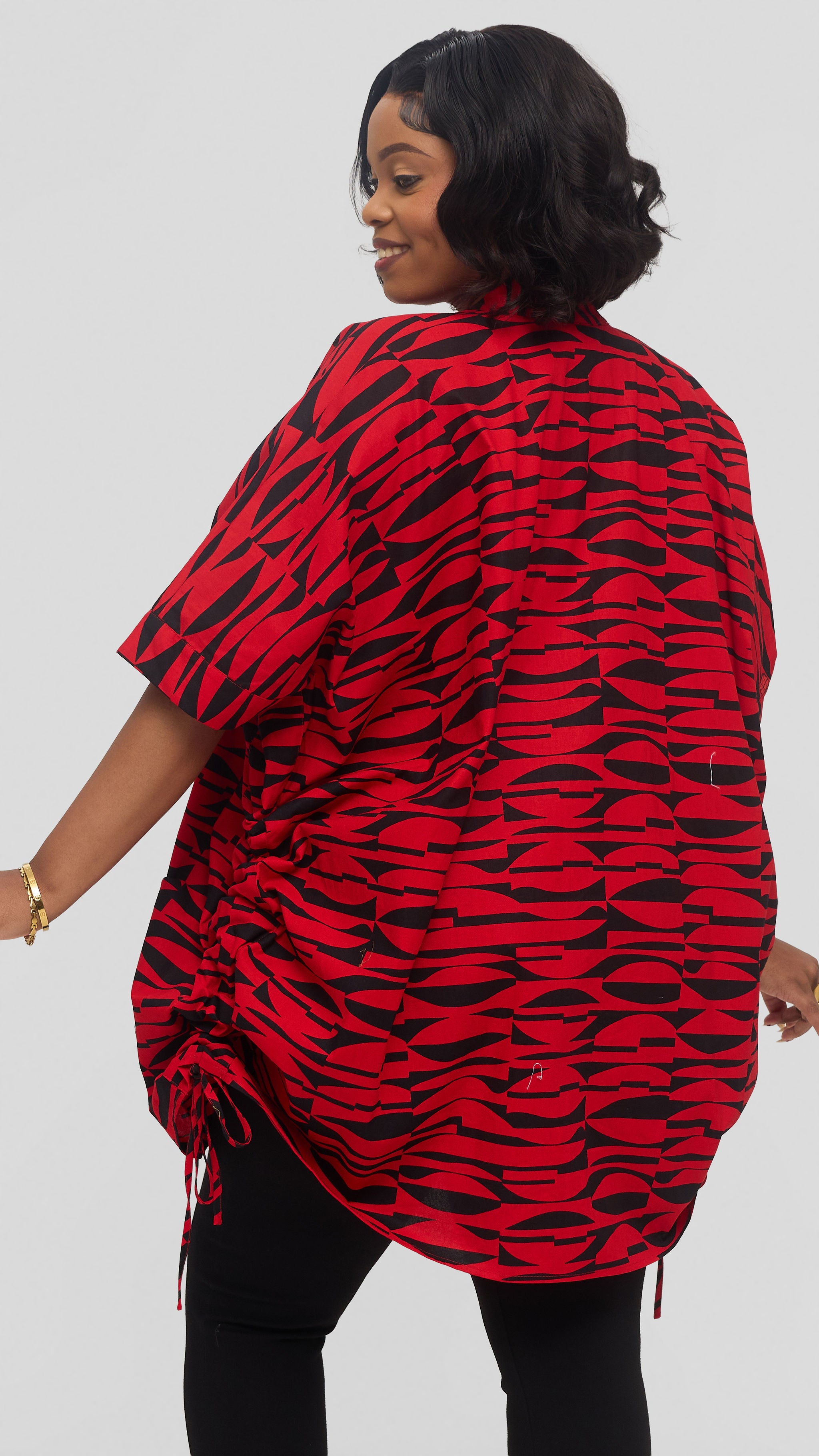 Safari by Vivo Zehra Short Kimono in Kitenge - Shaba Print