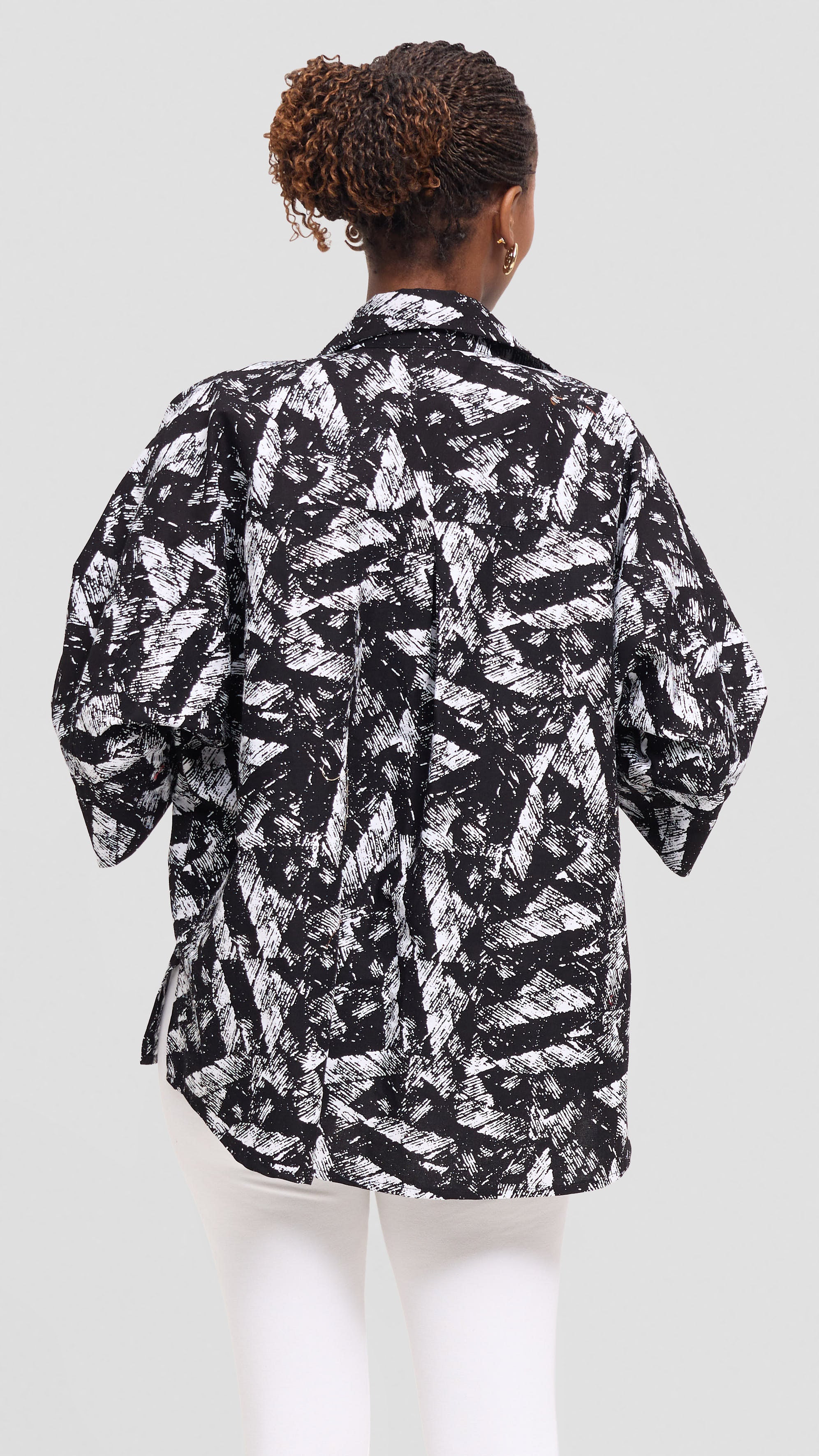 Vivo Back Pleat Loose Top in Kitenge - Sizwe Print