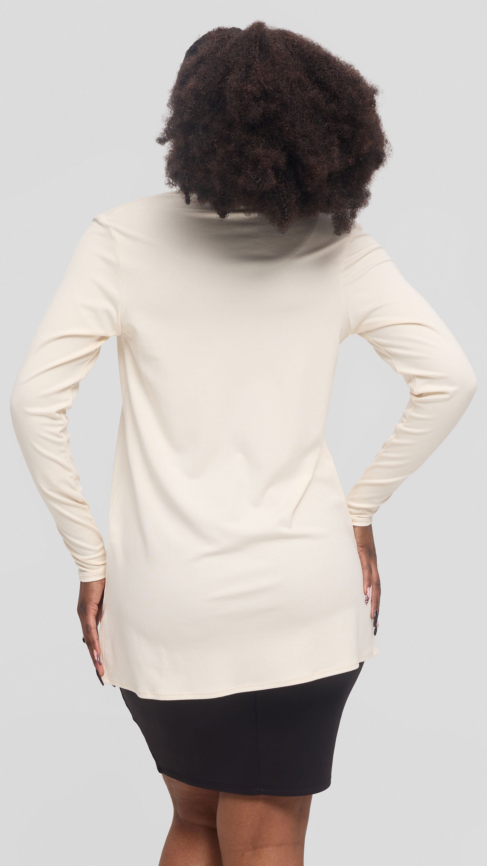Vivo Basic Leila Short Waterfall in Jersey -  Off White