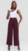 Vivo Tatili Wide Leg Pants in Heavy Crepe - Mulberry