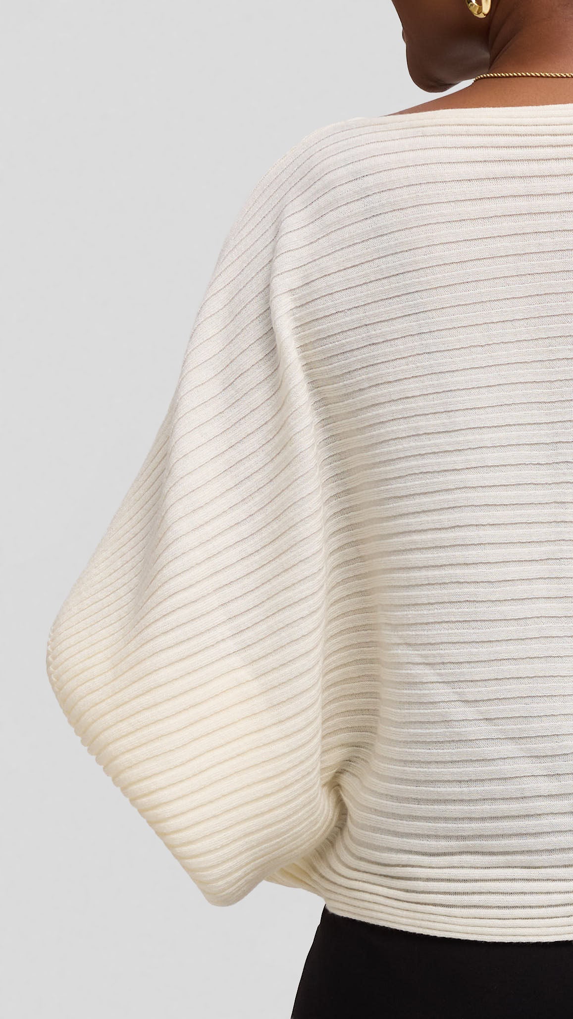 Vivo Balloon Sleeved Sweater - Off White