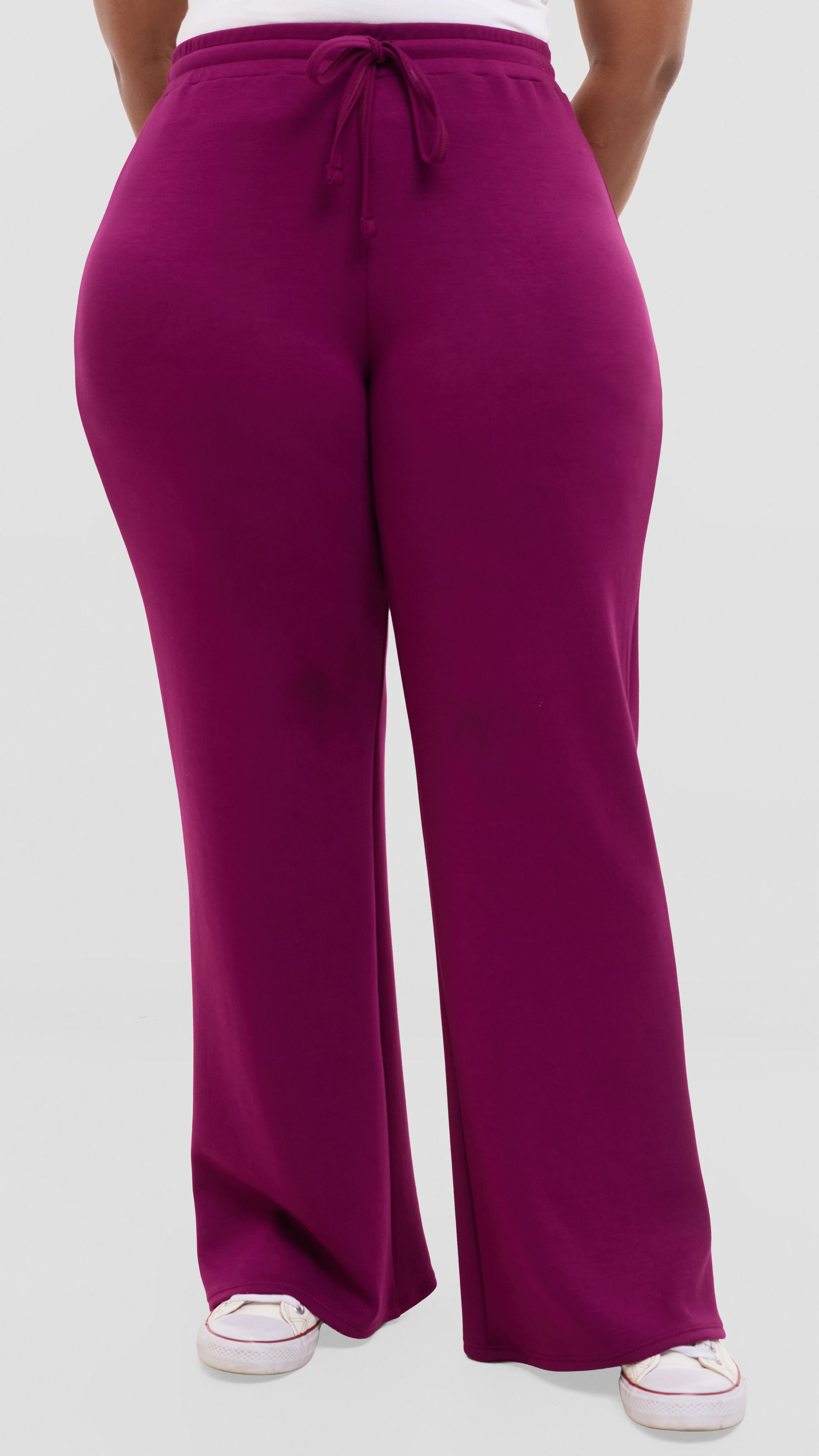 Vivo Straight Pants in Scuba - Mulberry